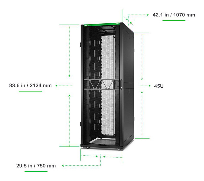 APC NetShelter SX Gen 2 - Schrank Netzwerkschrank - 2124 (H)