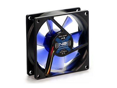 Blacknoise X-2 computer cooling system Computer case Fan 8 cm Black, Blue 1 pc(s)