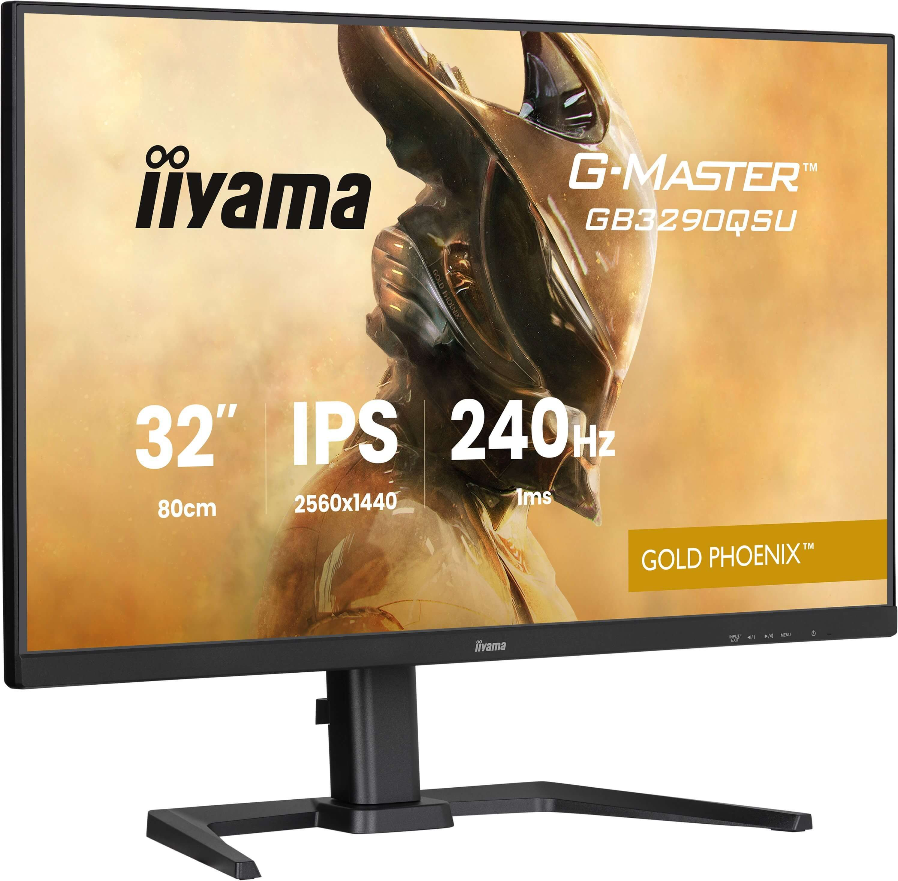 Iiyama 32 IPS Gaming G-Master Gold Phoenix FreeSync Premium 2560x1440a240Hz 400cd/m? - Flachbildschirm (TFT/LCD) - 32
