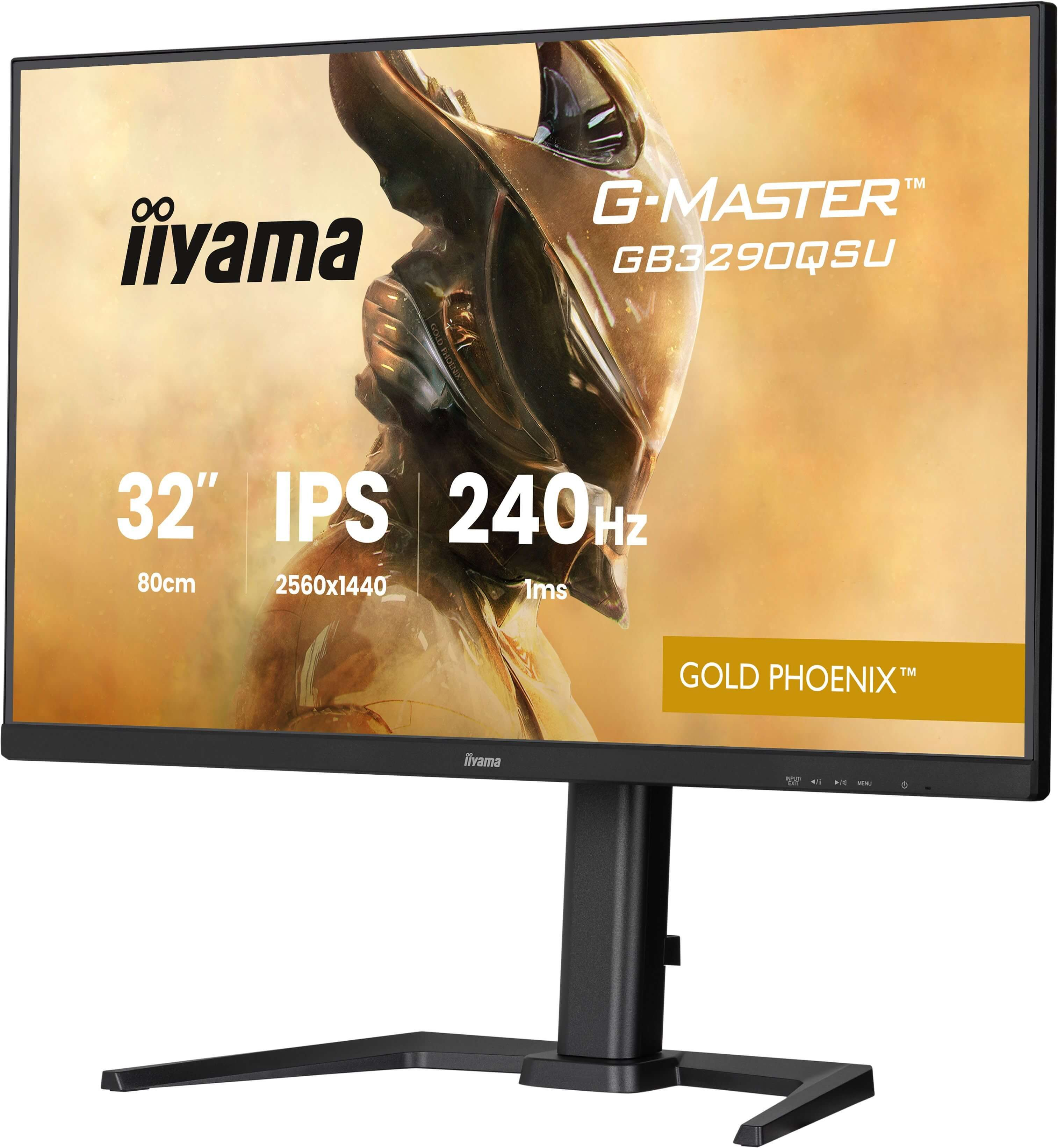 Iiyama 32 IPS Gaming G-Master Gold Phoenix FreeSync Premium 2560x1440a240Hz 400cd/m? - Flachbildschirm (TFT/LCD) - 32