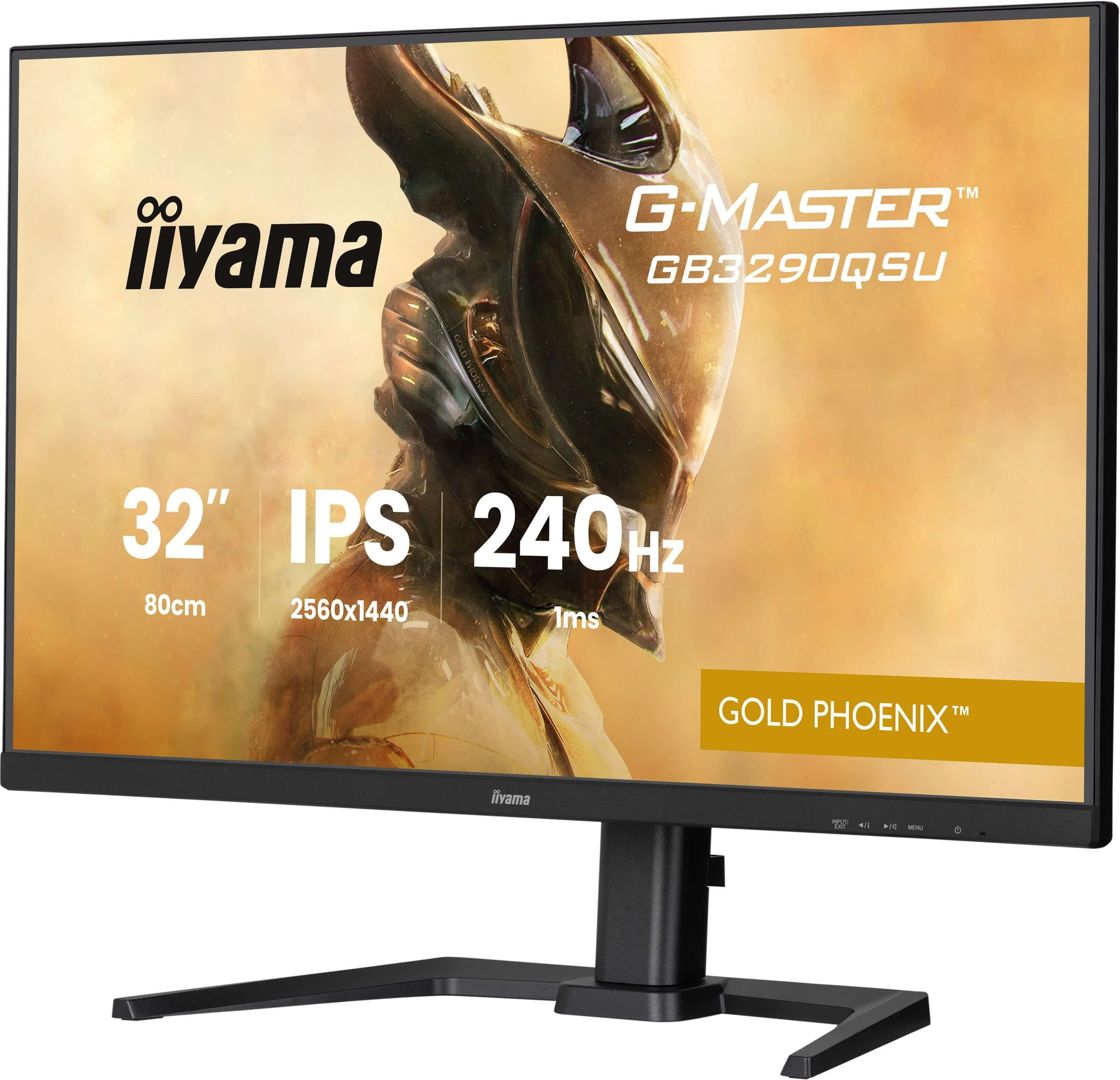 Iiyama 32 IPS Gaming G-Master Gold Phoenix FreeSync Premium 2560x1440a240Hz 400cd/m? - Flachbildschirm (TFT/LCD) - 32