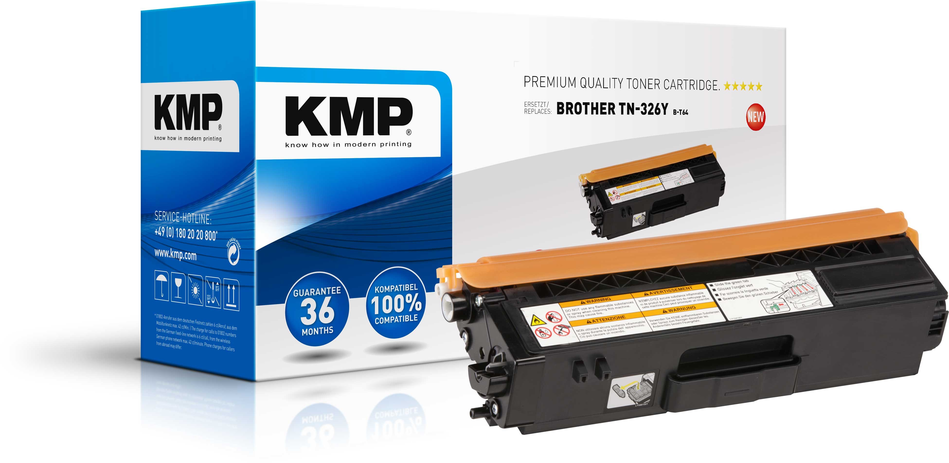 KMP B-T64 cartucho de t�ner 1 pieza(s) Amarillo