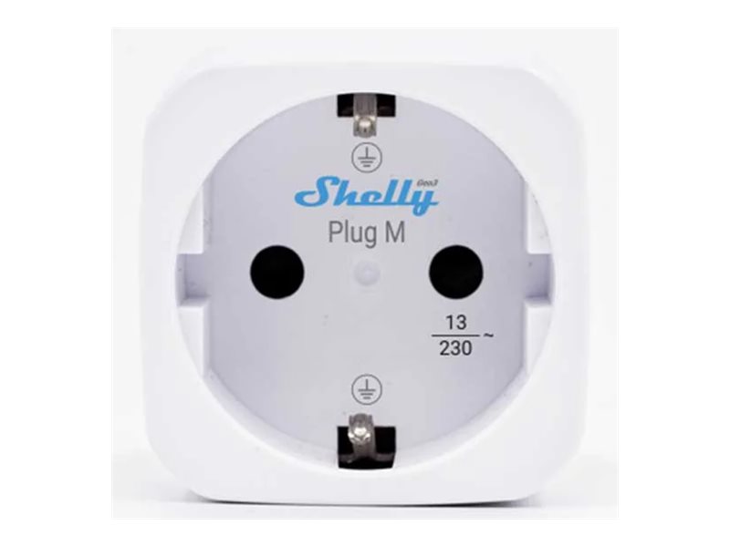 Shelly Plug M Gen3 White 2-Pack Power Metering Smart