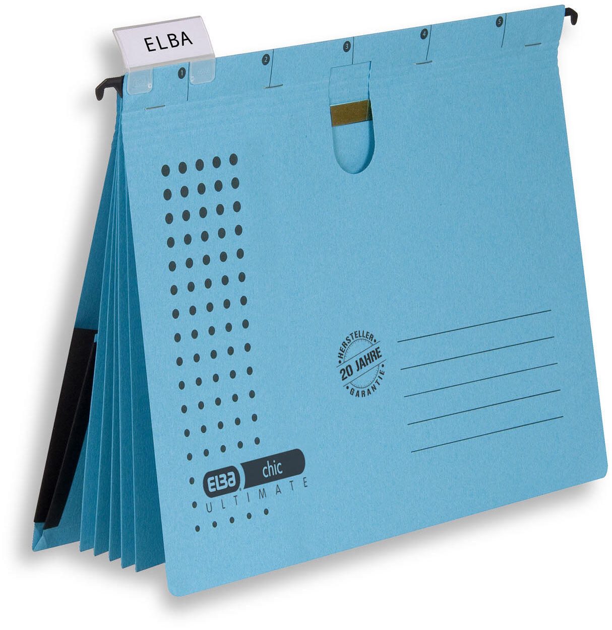 ELBA Organisationshefter chic ULTIMATE blau Packung 5 Stck