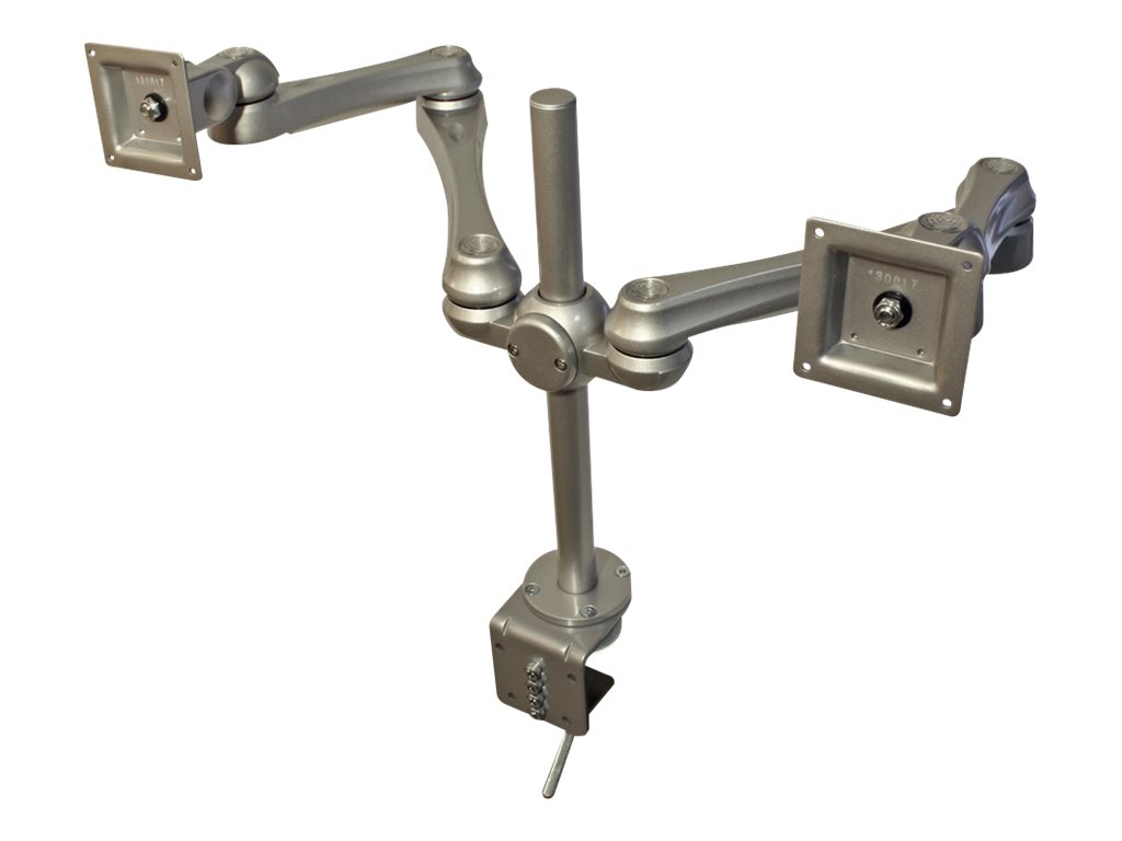 ROLINE Dual LCD Monitor Arm, Desk Clamp, 4 Joints