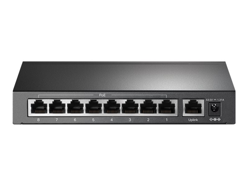 TP-LINK TL-SF1009P - Switch - unmanaged - 8 x 10/100 (PoE+)