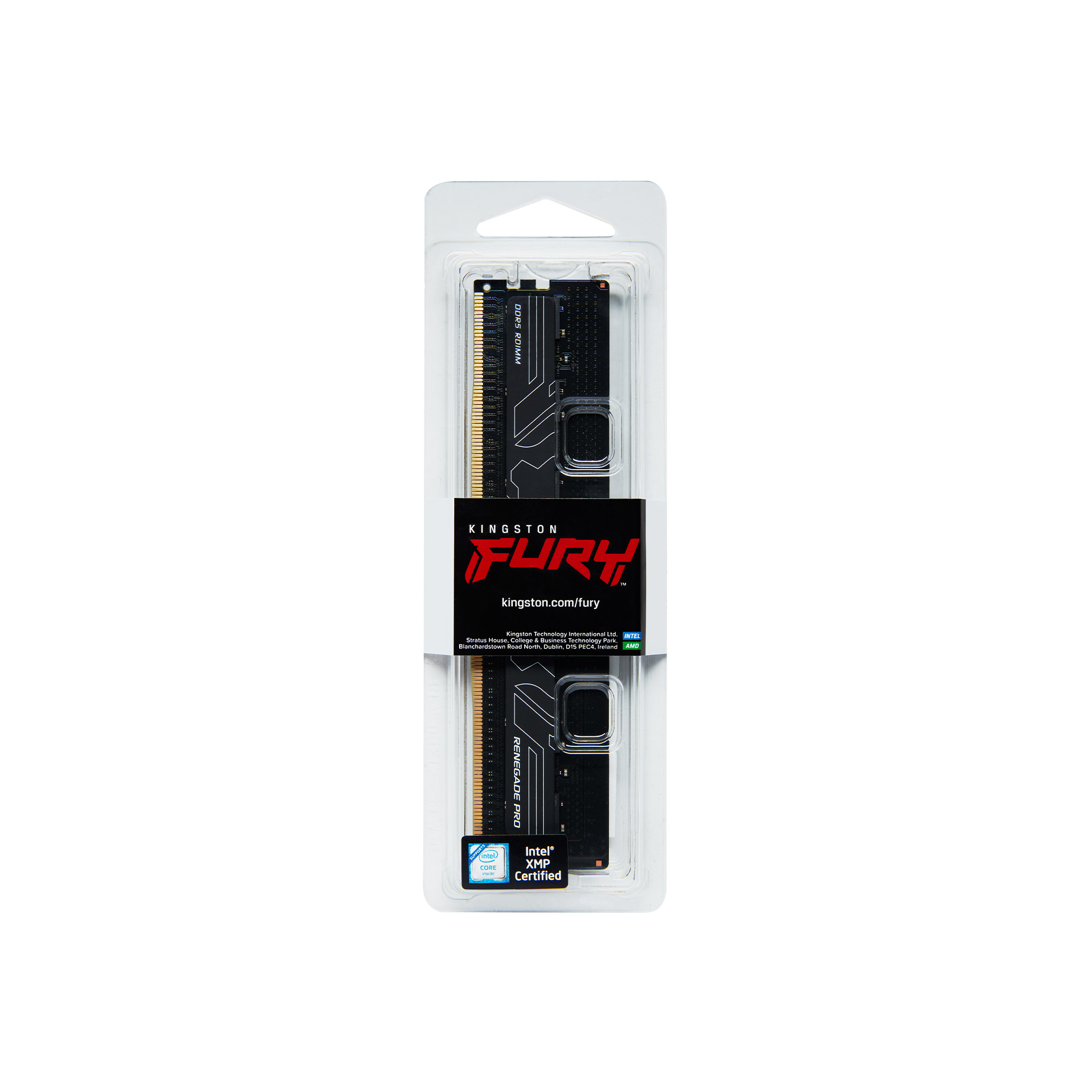Kingston 32GB 6400MT/s DDR5 ECC Reg CL32 DIMM FURY Renegade Pro XMP - 32 GB - ECC