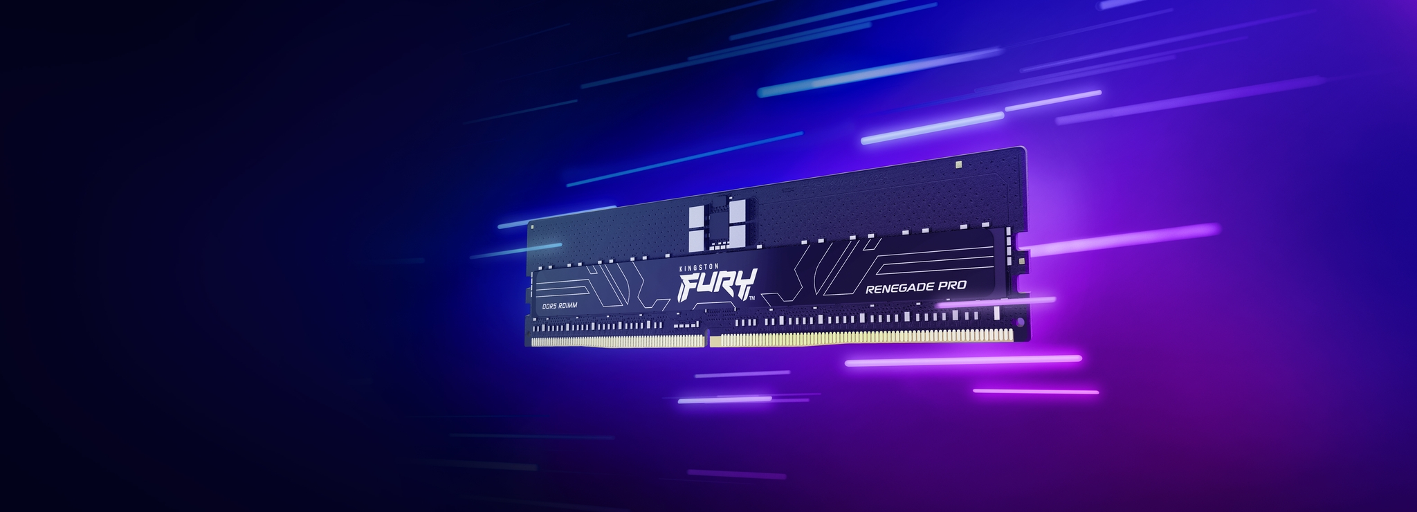 Kingston 32GB 6400MT/s DDR5 ECC Reg CL32 DIMM FURY Renegade Pro XMP - 32 GB - ECC
