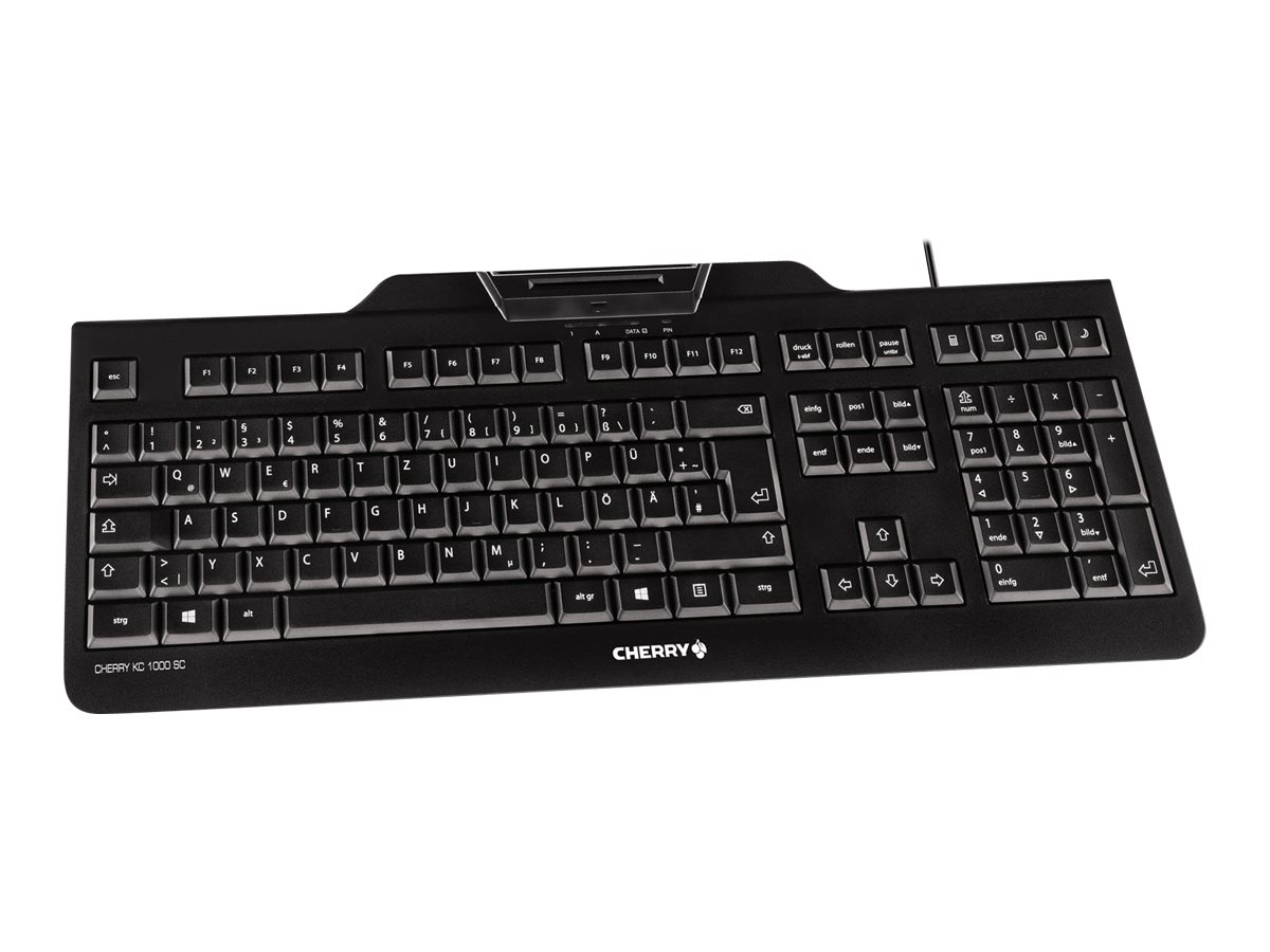 CHERRY KC 1000 SC tastiera USB AZERTY Francese Nero