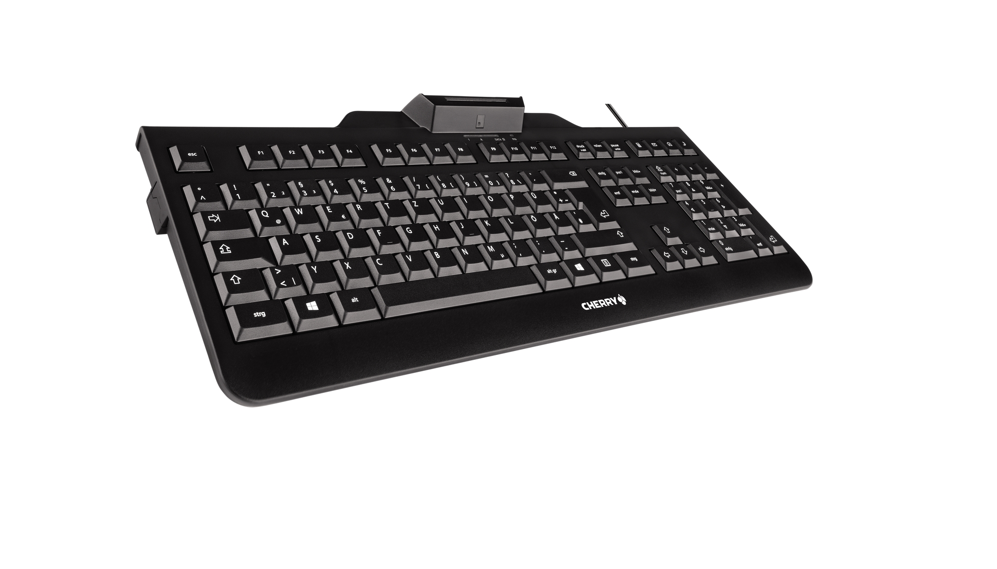 CHERRY KC 1000 SC tastiera USB AZERTY Francese Nero