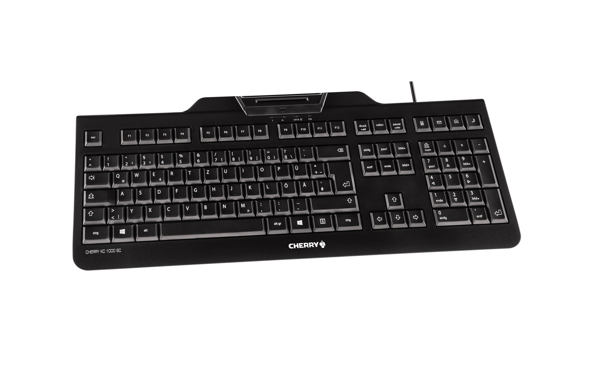 CHERRY KC 1000 SC tastiera USB AZERTY Francese Nero