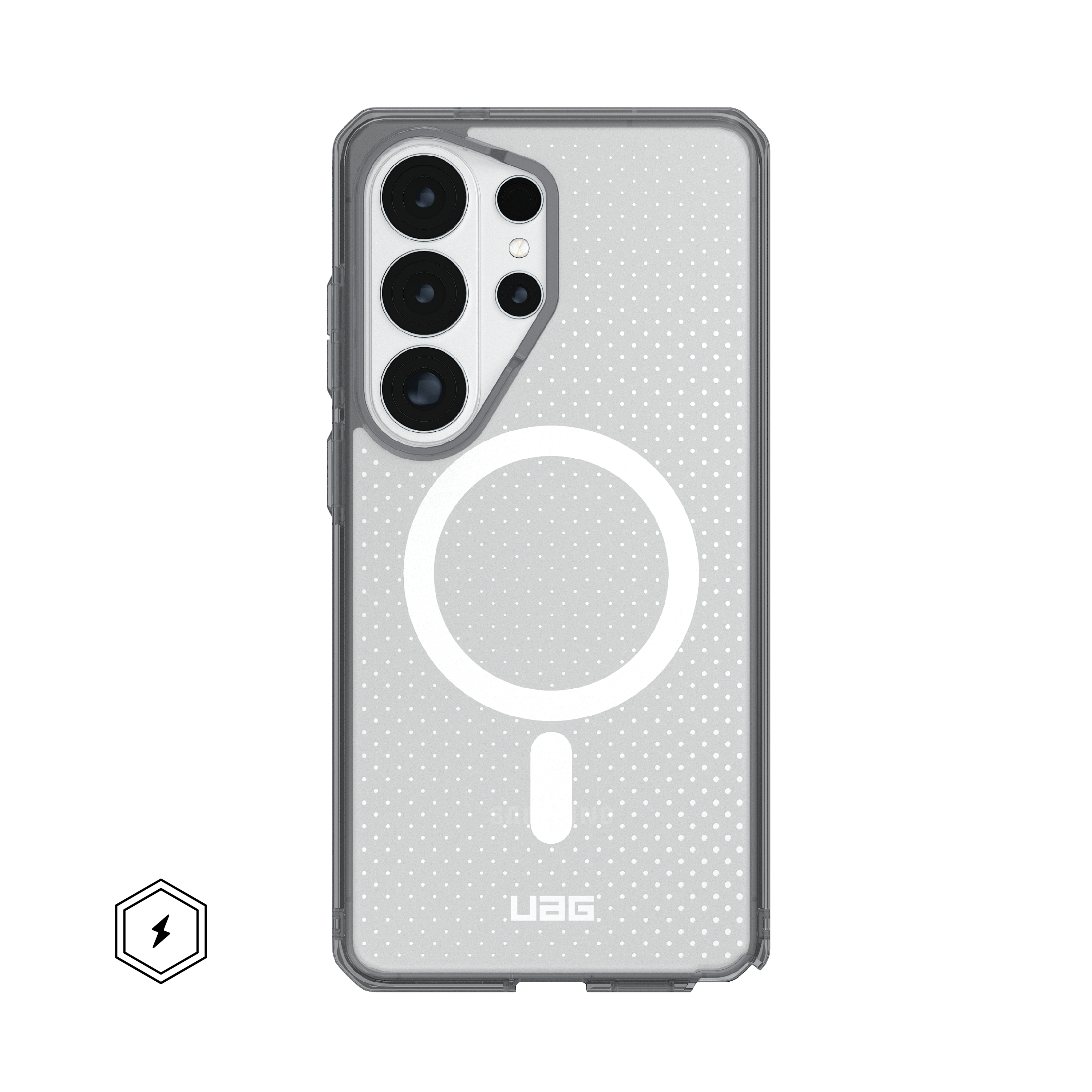 Urban Armor Gear Dot custodia per cellulare 17,5 cm (6.9) Cover Cenere, Trasparente
