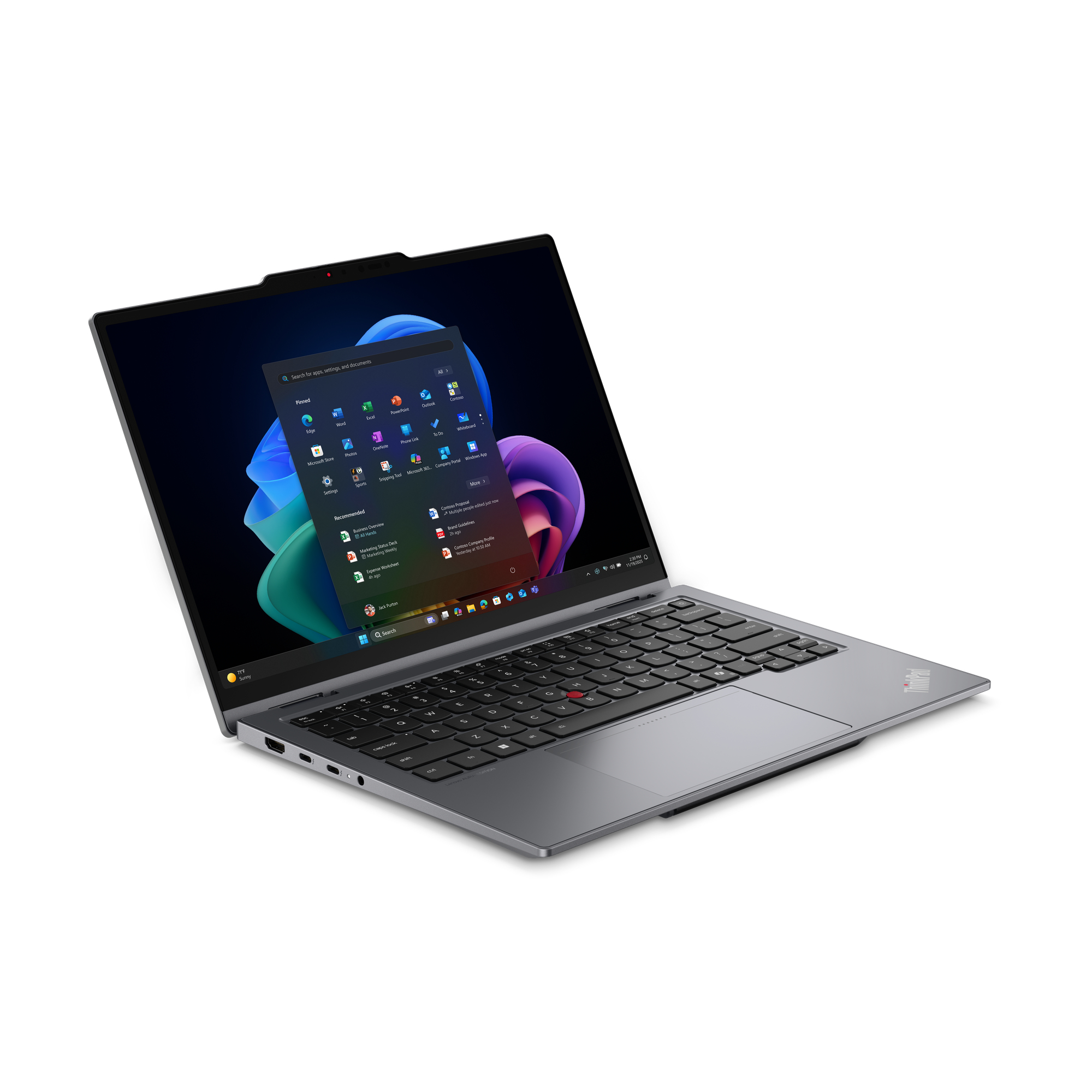 Lenovo ThinkPad X1 2-in-1 Gen 11 21V9 - Aura Edition - Flip-Design - Intel Core Ultra 7 355 - Evo - Win 11 Pro - Intel Graphics - 32 GB RAM - 1 TB SSD TCG Opal Encryption 2, NVMe - 35.6 cm (14)