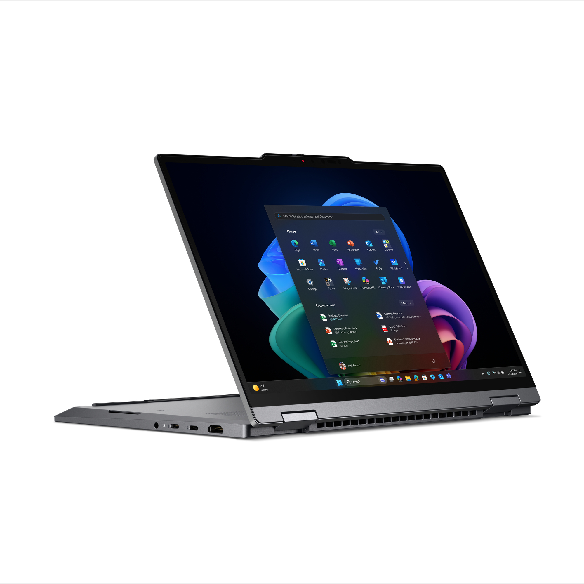 Lenovo ThinkPad X1 2-in-1 Gen 11 21V9 - Aura Edition - Flip-Design - Intel Core Ultra 7 355 - Evo - Win 11 Pro - Intel Graphics - 32 GB RAM - 1 TB SSD TCG Opal Encryption 2, NVMe - 35.6 cm (14)