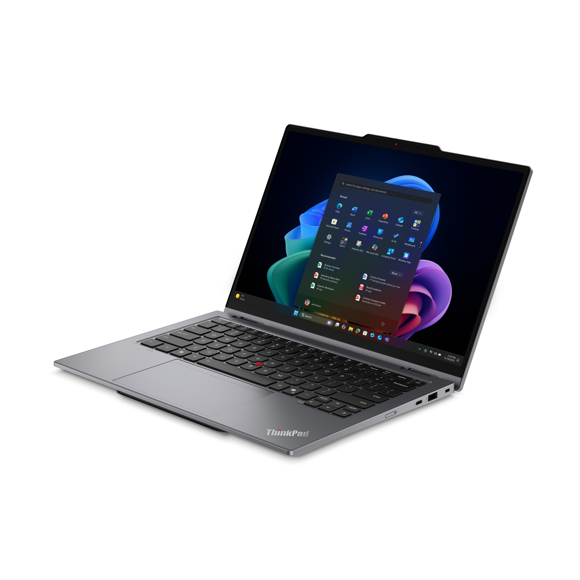 Lenovo ThinkPad X1 2-in-1 Gen 11 21V9 - Aura Edition - Flip-Design - Intel Core Ultra 7 355 - Evo - Win 11 Pro - Intel Graphics - 32 GB RAM - 1 TB SSD TCG Opal Encryption 2, NVMe - 35.6 cm (14)