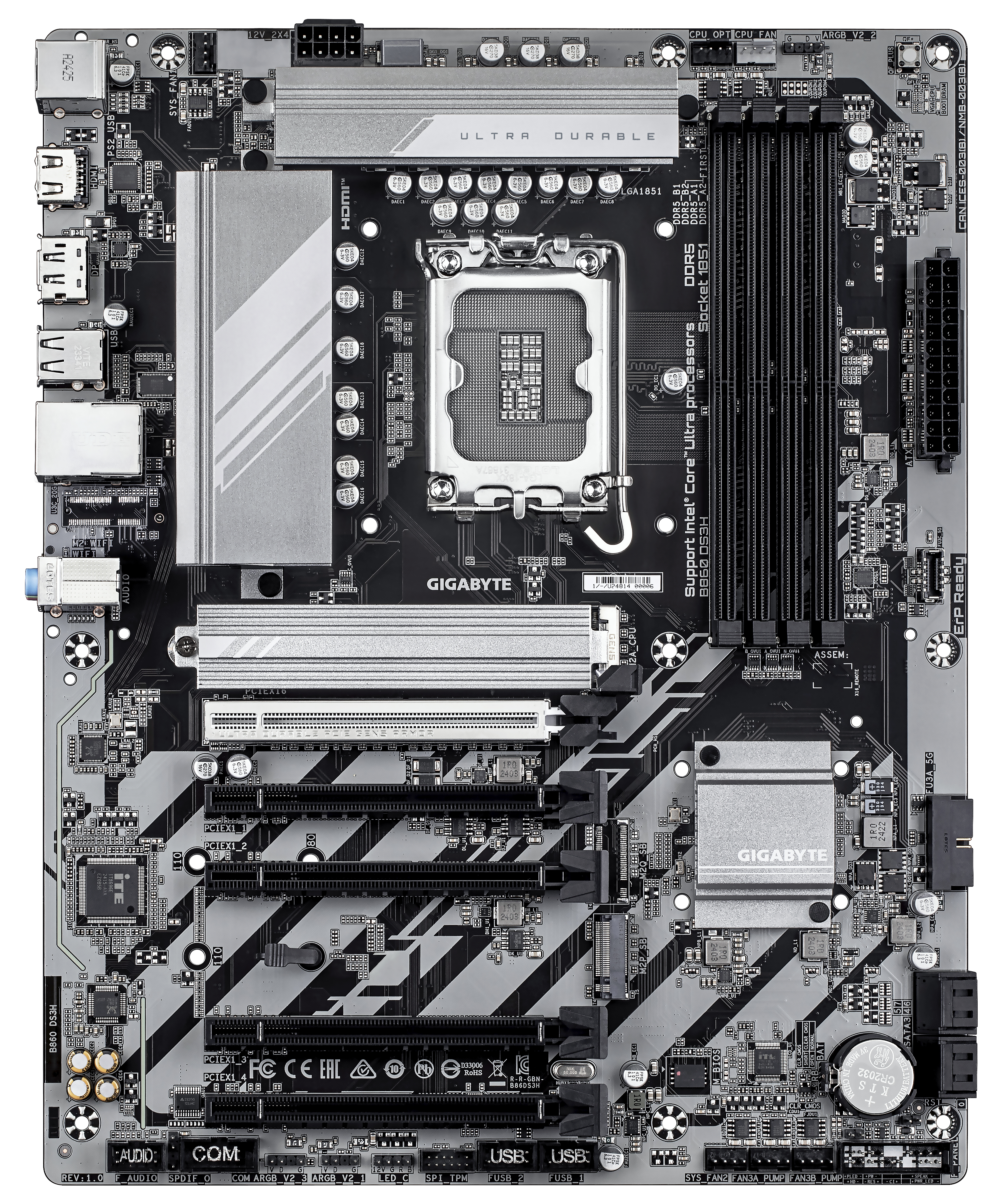 Gigabyte MB GBT Intel 1851 B860 DS3H - ATX - USB 3.2