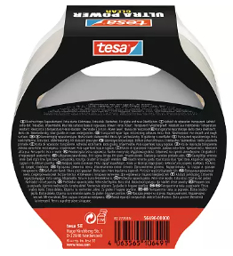 Tesa Klebeband Ultra Power Clear 48 mm x 10 m Transparent