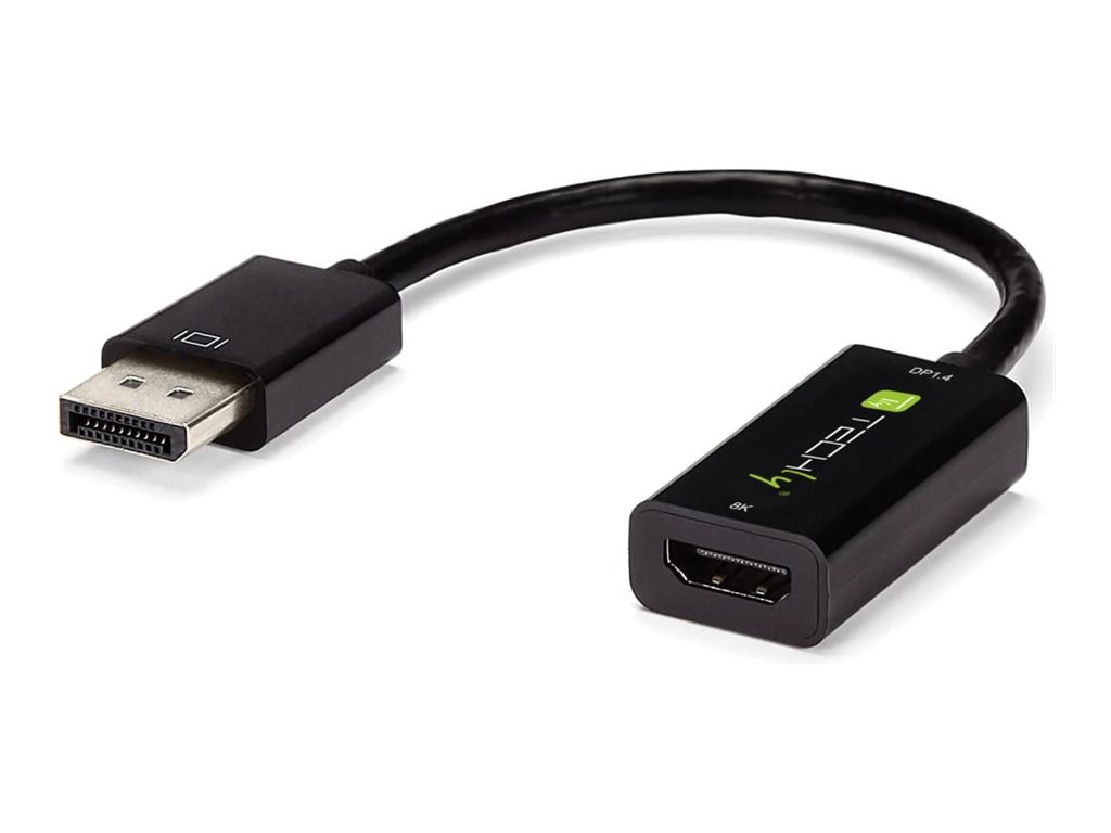 IC Intracom Adapter DisplayPort M 1.4 auf HDMI F aktiv 8K schwarz - Adapter - Digital/Display/Video