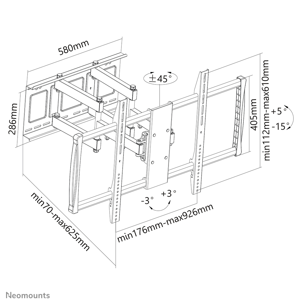 Neomounts by Newstar Soporte de pared para TV