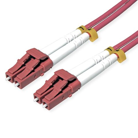 Secomp 21.15.8615 cable de fibra optica 10 m 2x LC LC/APC OM4 Violeta