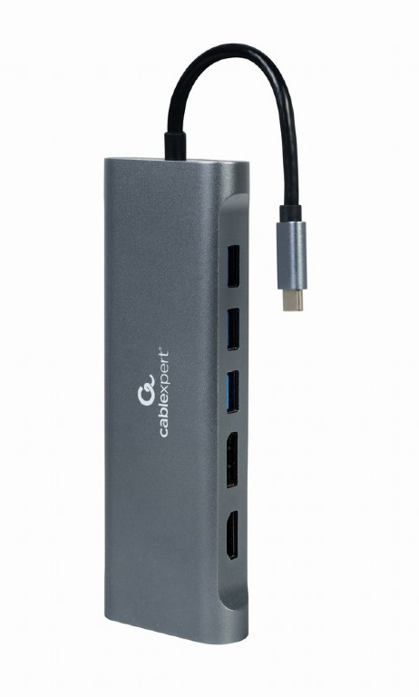 Gembird Cablexpert A-CM-COMBO8-01 - Dockingstation - USB-C 3.1