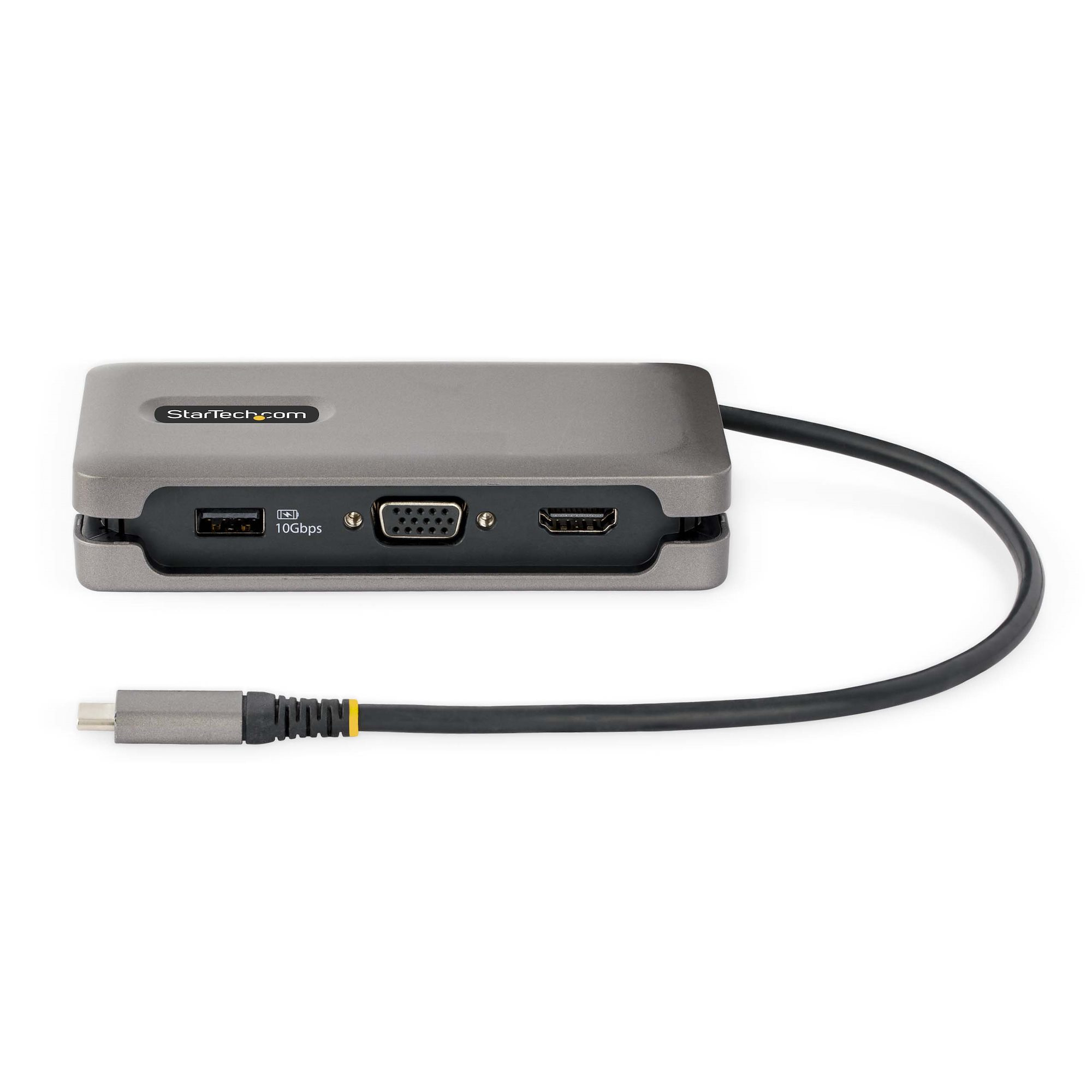 Adaptador Multipuertos USB C - USB-C a HDMI 2.0 4K 60Hz, PD con Paso de  100W - Hub USB de 3 Puertos de 10Gbps - Mini Docking Station USB Tipo C