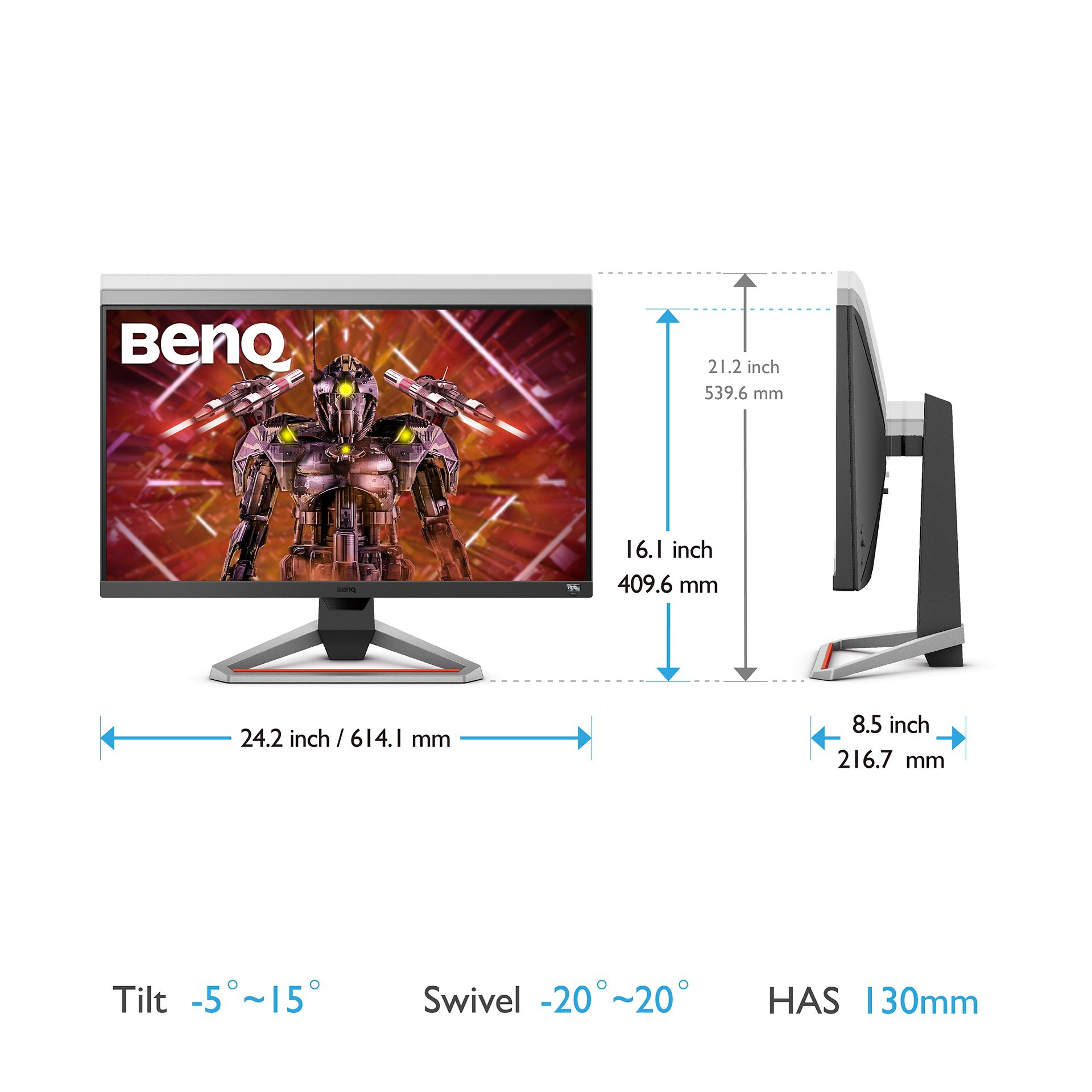 BenQ 9H.LKTLA.TBE Monitor PC 68,6 cm (27) 3840 x 2160 Pixel 2K Ultra HD LED Nero
