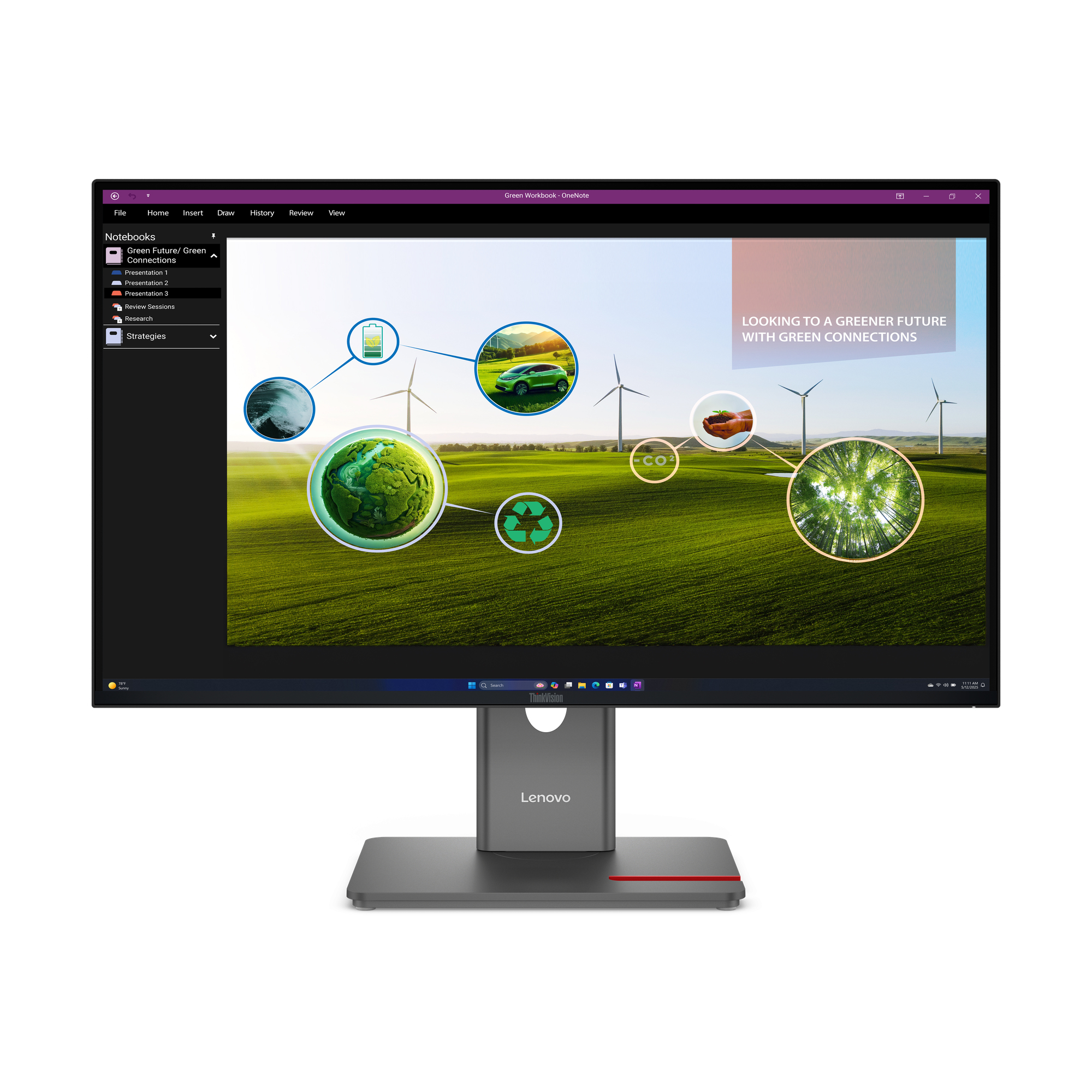 Lenovo ThinkVision P27Q-40 LED display 68,6 cm (27) 2560 x 1440 Pixel Quad HD Nero