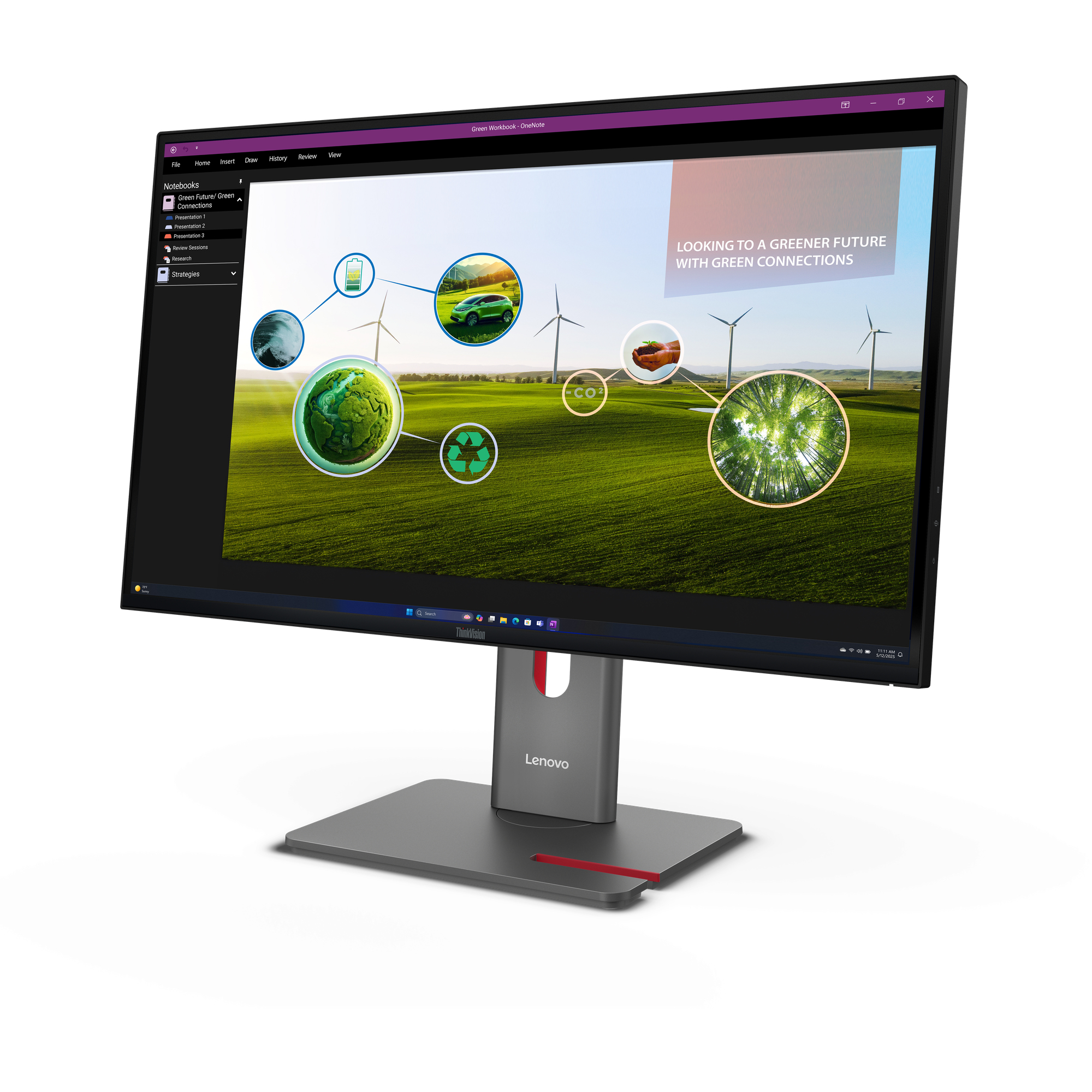 Lenovo ThinkVision P27Q-40 LED display 68,6 cm (27) 2560 x 1440 Pixel Quad HD Nero