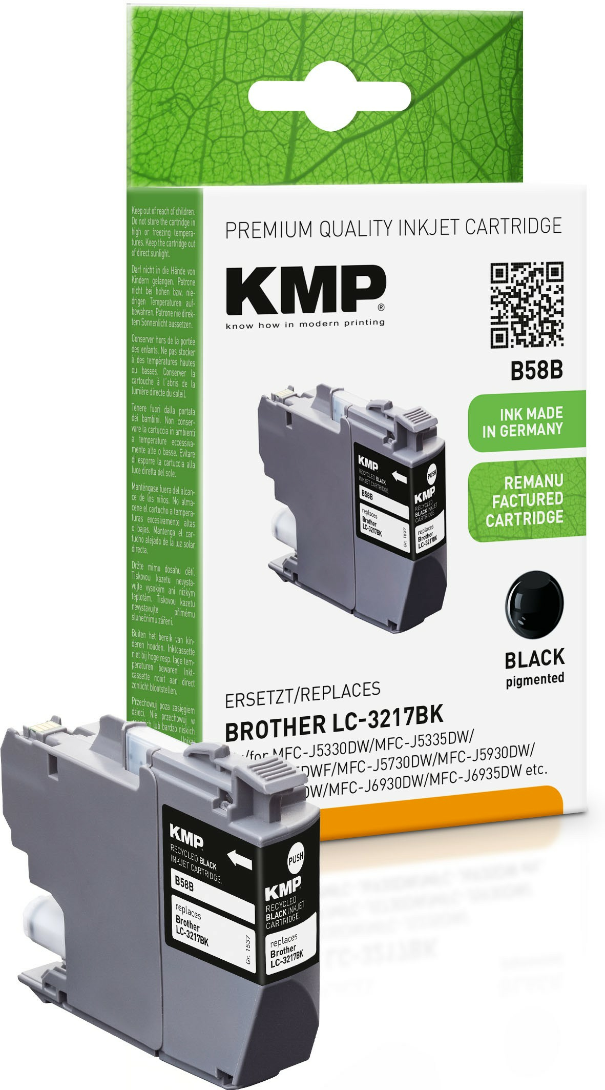KMP B58B ink cartridge 1 pc(s) Compatible Black