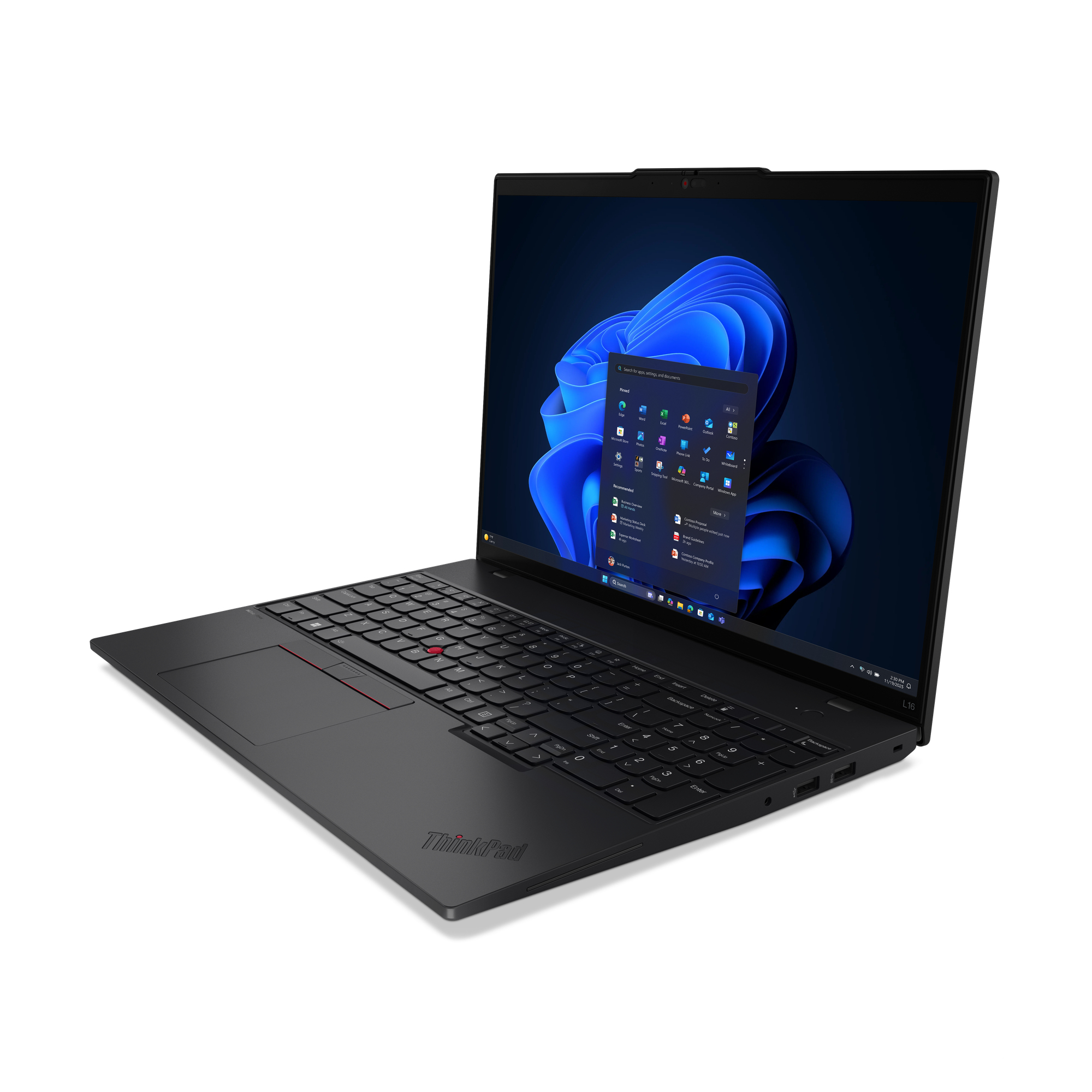 Lenovo ThinkPad L16 Gen 2 (AMD) Copilot+ PC AMD Ryzen AI 7 350 Port�til 40,6 cm (16) WUXGA 32 GB DDR5-SDRAM 1 TB SSD Wi-Fi 7 (802.11be) Windows 11 Pro Alem�n Negro