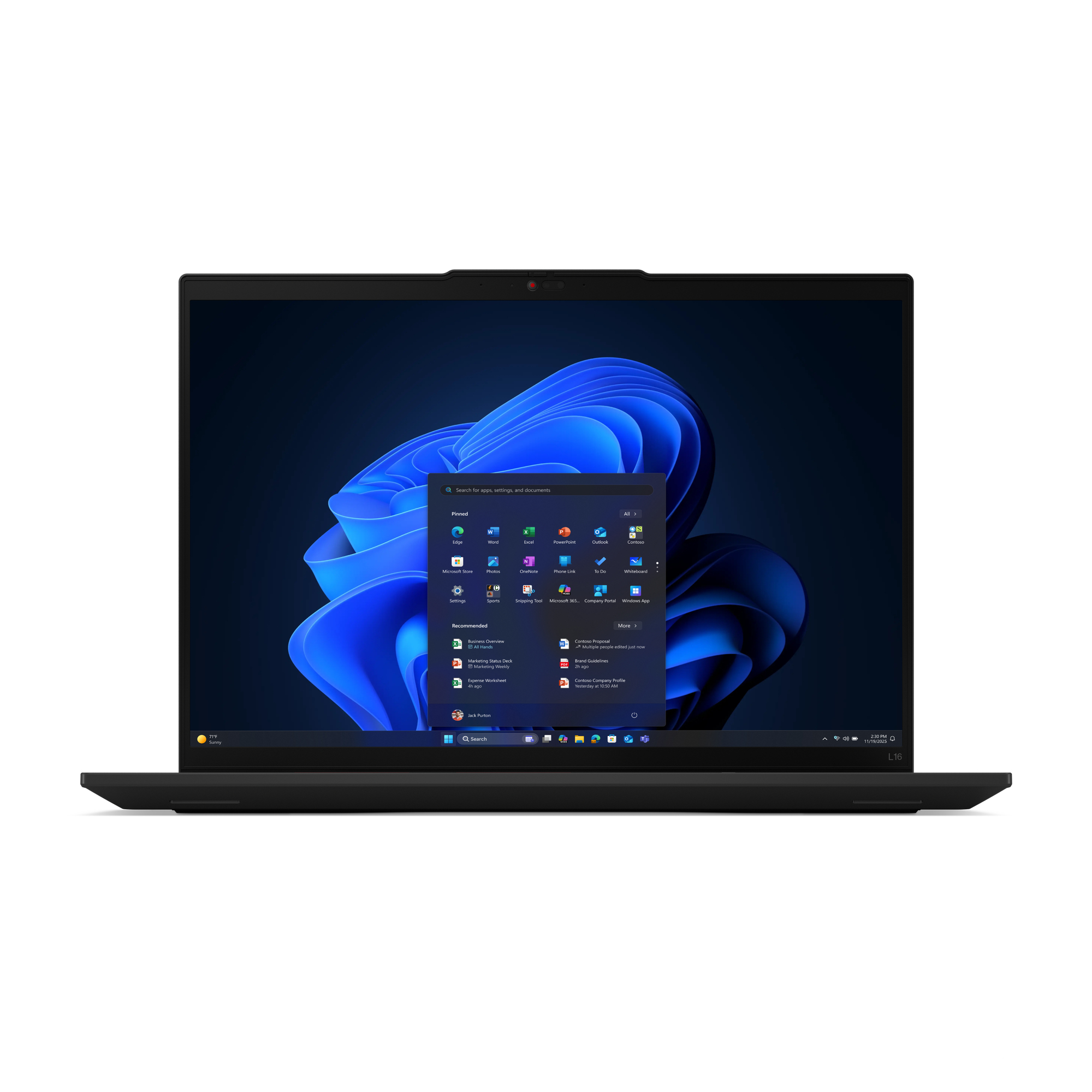 Lenovo ThinkPad L16 Gen 2 (AMD) Copilot+ PC AMD Ryzen AI 7 350 Port�til 40,6 cm (16) WUXGA 32 GB DDR5-SDRAM 1 TB SSD Wi-Fi 7 (802.11be) Windows 11 Pro Alem�n Negro