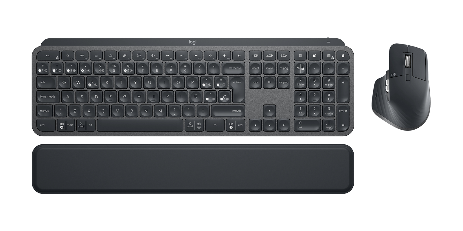 Logitech Mx Keys Combo For Business teclado Rat�n incluido Bluetooth QWERTY Espa�ol Grafito