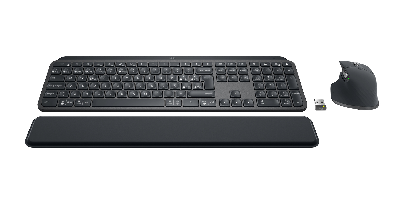 Logitech Mx Keys Combo For Business teclado Rat�n incluido Bluetooth QWERTY Espa�ol Grafito