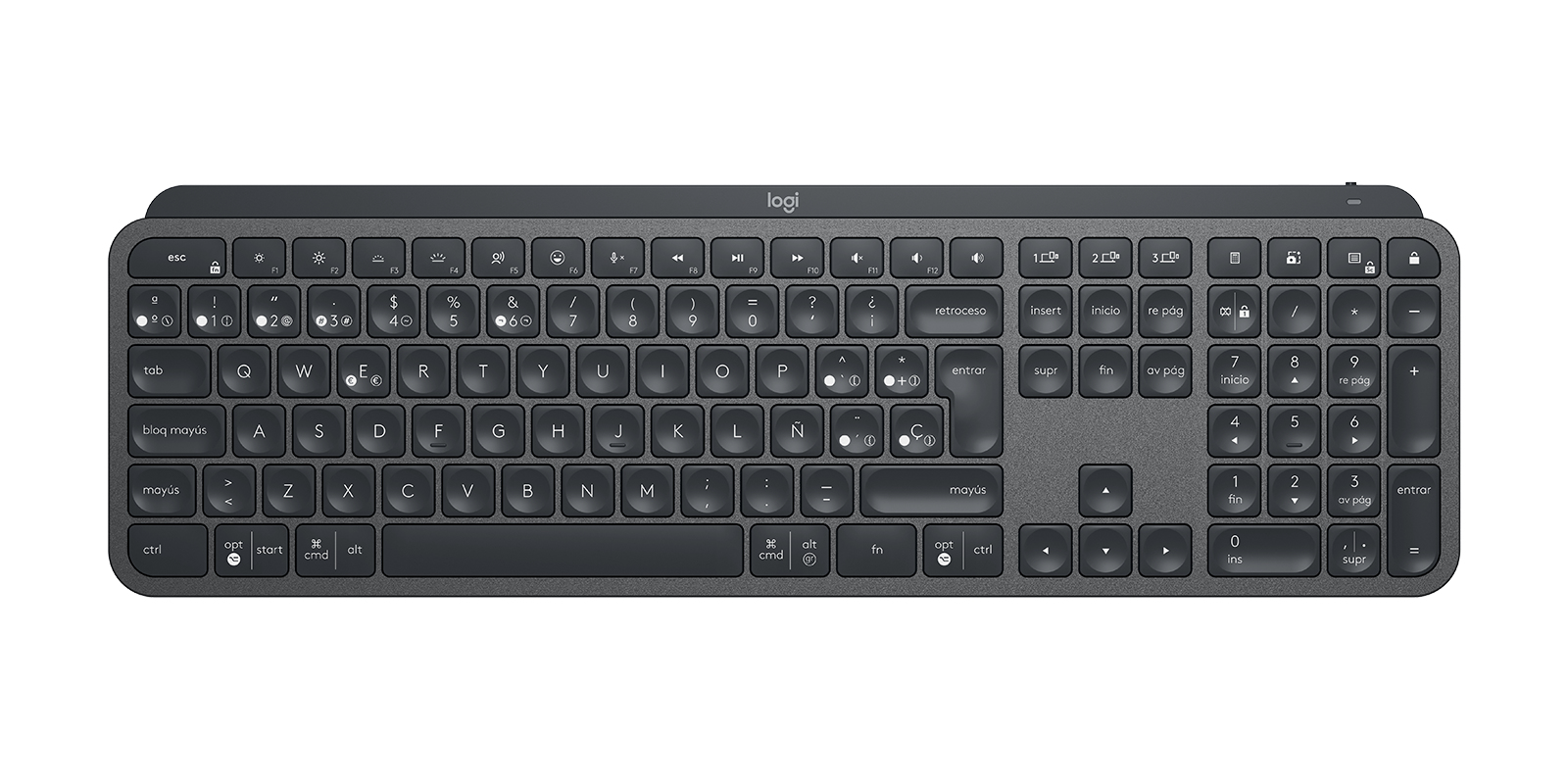 Logitech Mx Keys Combo For Business teclado Rat�n incluido Bluetooth QWERTY Espa�ol Grafito