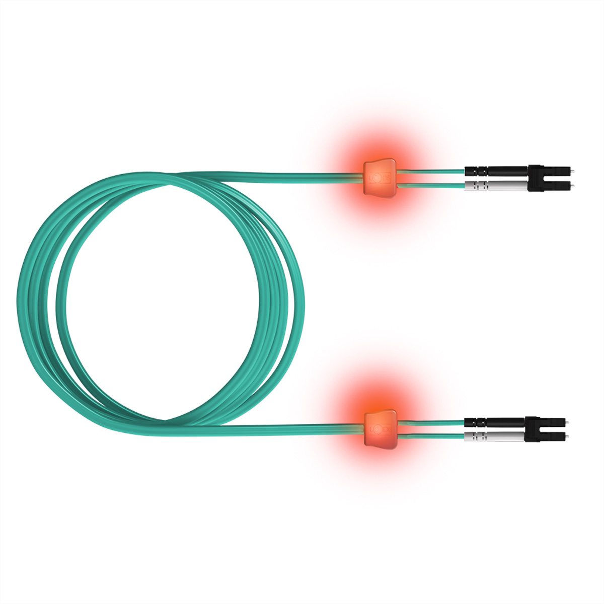 EasyLan FO LED - Patch-Kabel - SC multi-mode (M)