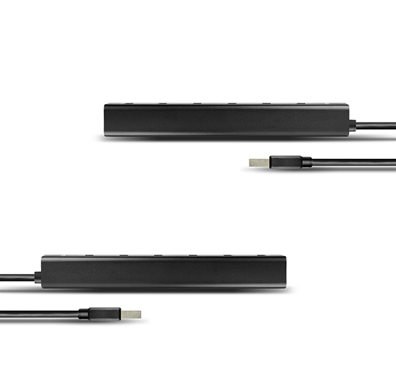 Axagon HUE-SA7BP hub & concentrateur USB 3.2 Gen 1 (3.1 Gen 1) Type-A 5000 Mbit/s Noir