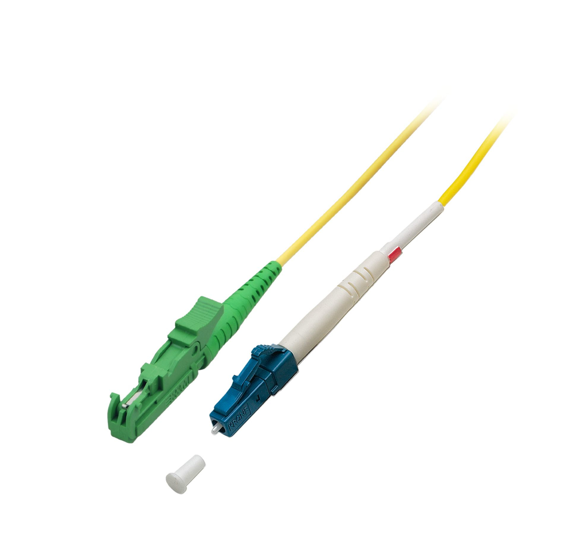 EFB Elektronik O1420.10 cable de fibra optica 10 m E-2000 (LSH) LC I-V(ZN) H OS2 Amarillo