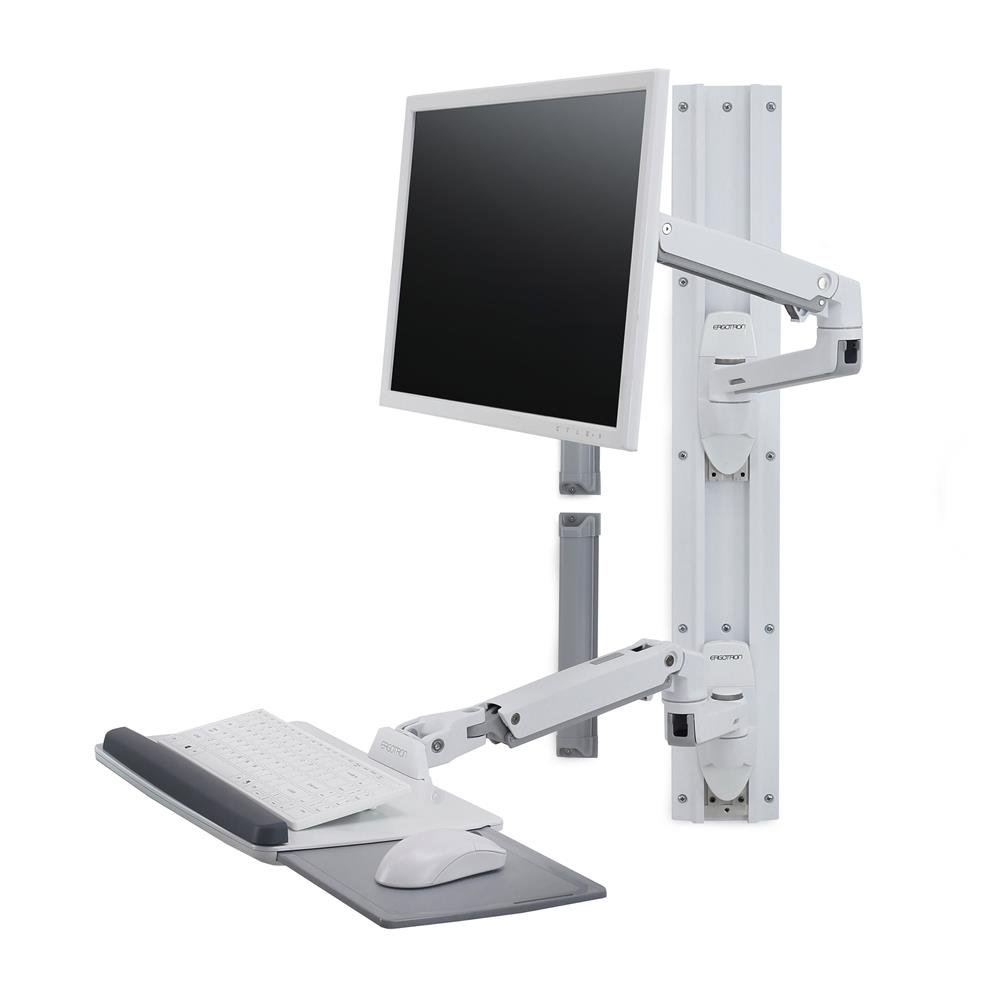 Ergotron LX Wall Mount System - Befestigungskit (Wandarm, Maushalterung, Tastaturarm, Handgelenkkissen)