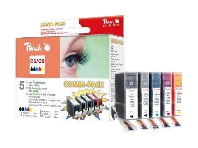 Peach PI100-71 ink cartridge 5 pc(s) Cyan, Magenta, Yellow