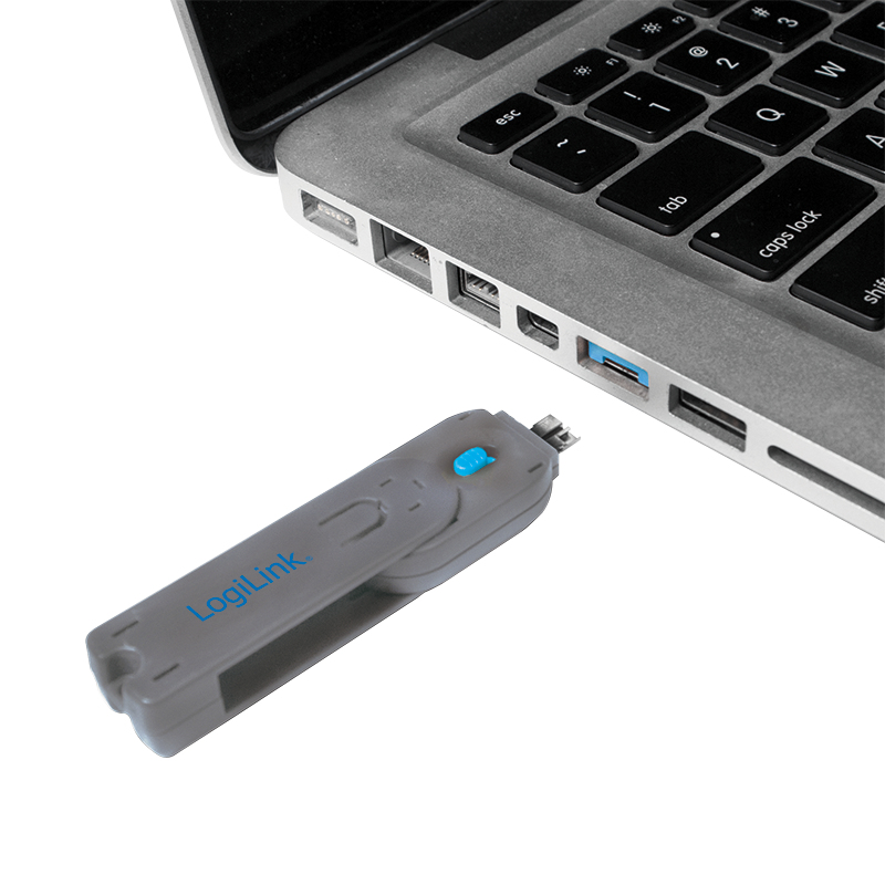 LogiLink USB-Portblocker - Blau