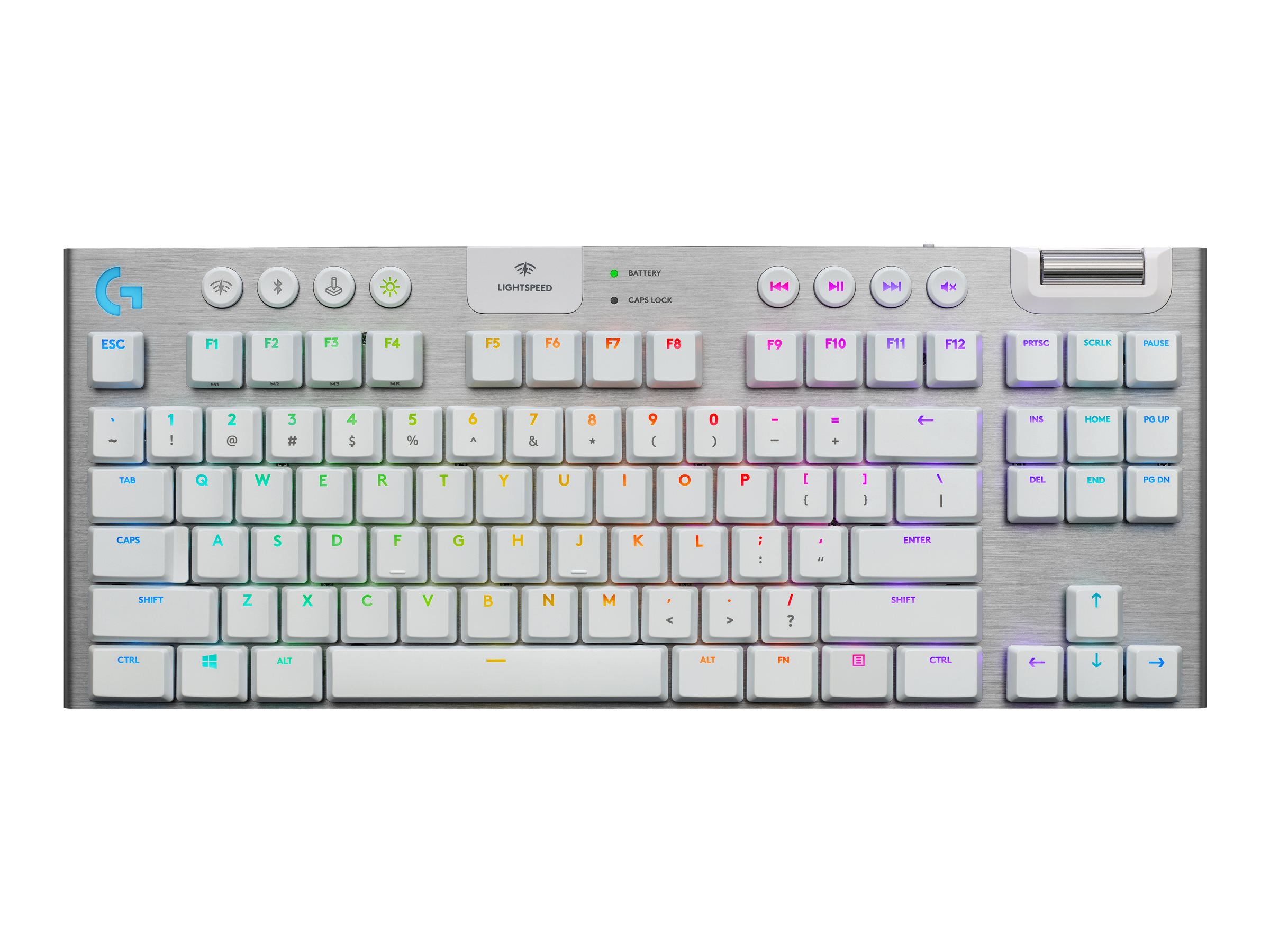 Logitech G915 TKL Tenkeyless LIGHTSPEED Wireless RGB Mechanical Gaming Keyboard - Tastatur - Hintergrundbeleuchtung - USB, Bluetooth, LIGHTSPEED - QWERTY - Nordisch (Dnisch/Finnisch/Norwegisch/Schwedisch)