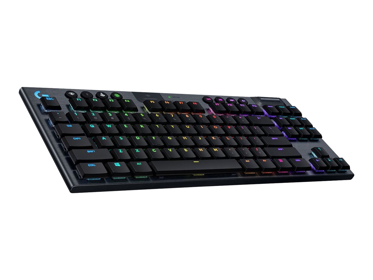 Logitech G915 TKL Tenkeyless LIGHTSPEED Wireless RGB Mechanical Gaming Keyboard - Tastatur - Hintergrundbeleuchtung - USB, Bluetooth, LIGHTSPEED - QWERTY - Nordisch (Dnisch/Finnisch/Norwegisch/Schwedisch)