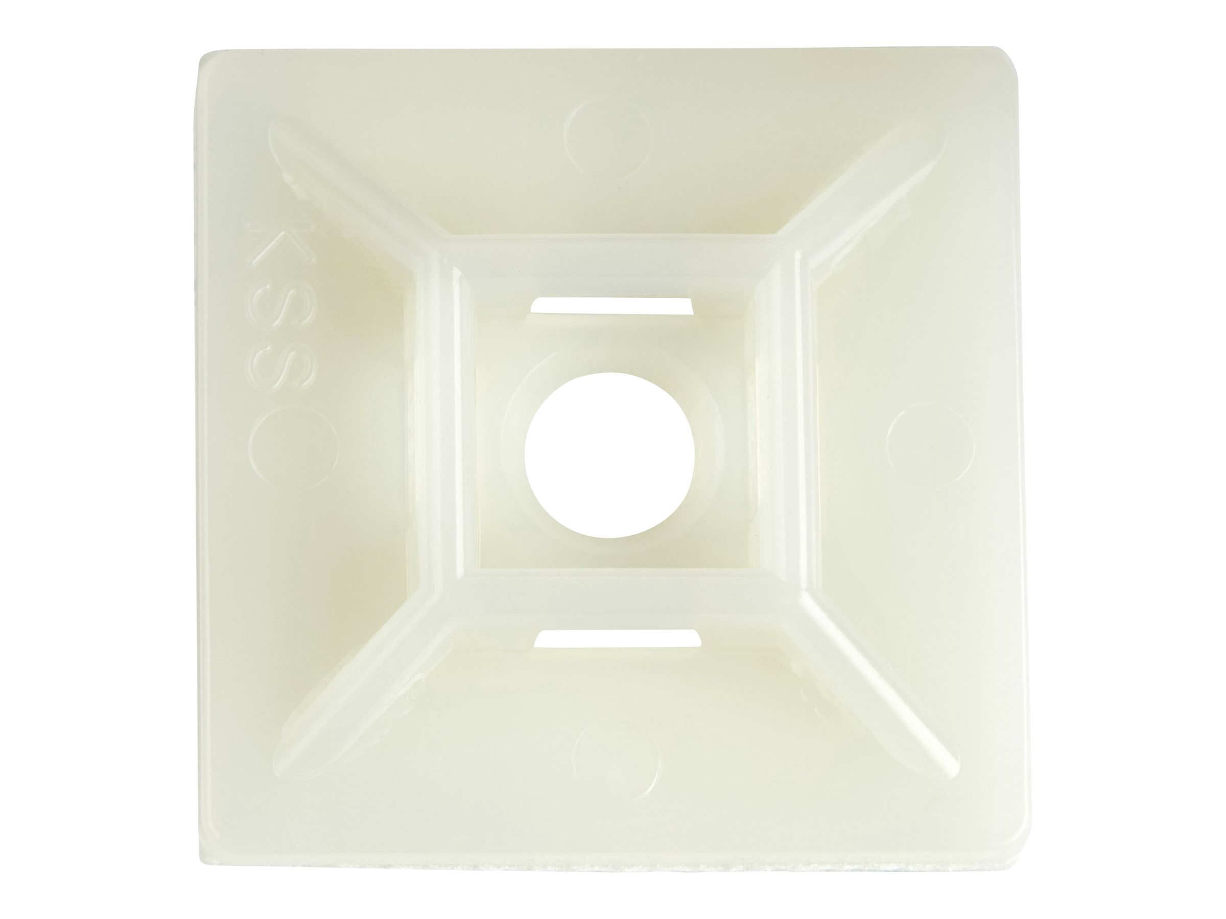 StarTech.com 100 St�ck Selbstklebende Kabelbinderhalterungen - Gro� - Kabelbinderhalterung - wei� - TAA-konform (Packung mit 100)