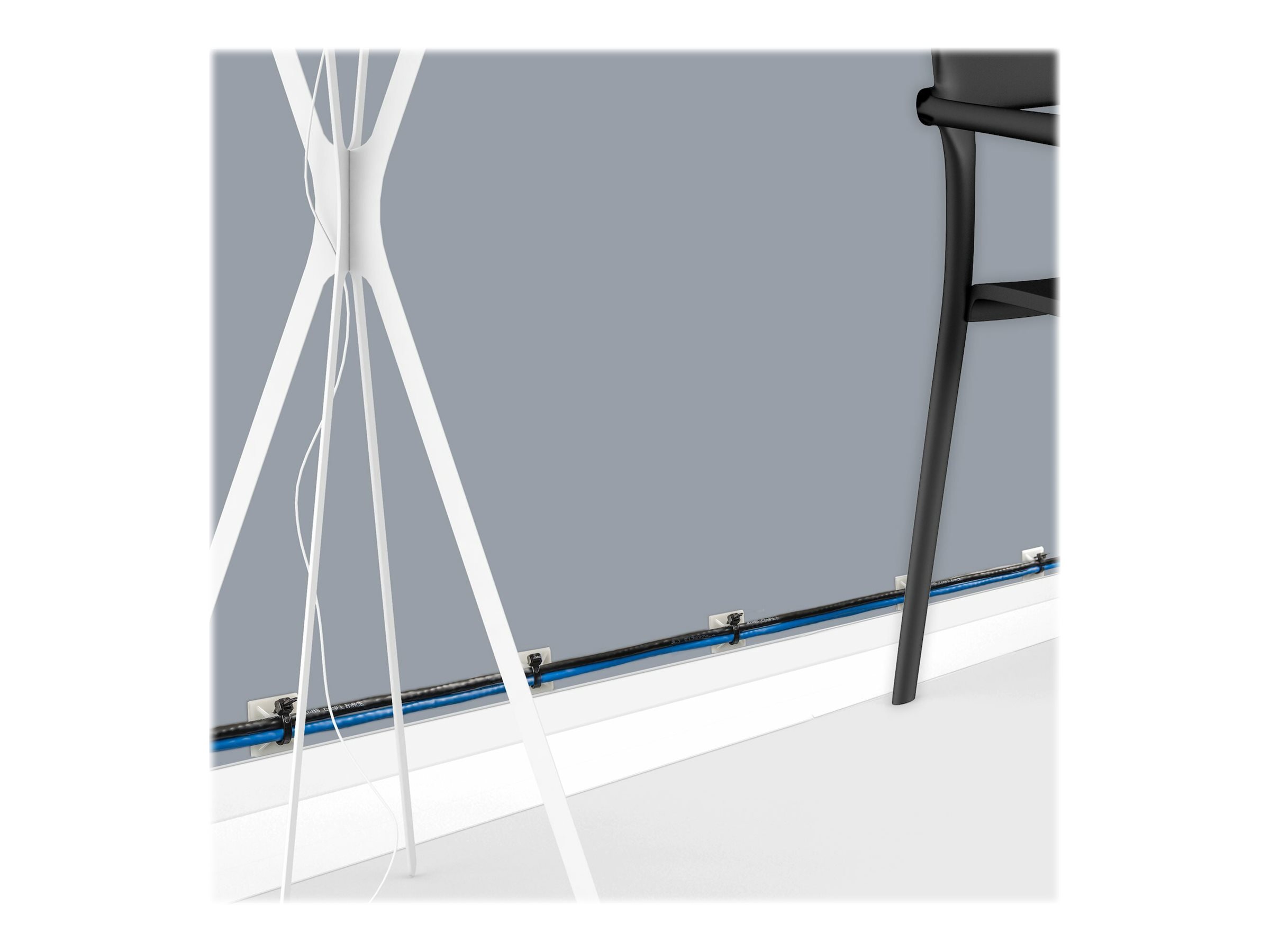 StarTech.com 100 St�ck Selbstklebende Kabelbinderhalterungen - Gro� - Kabelbinderhalterung - wei� - TAA-konform (Packung mit 100)