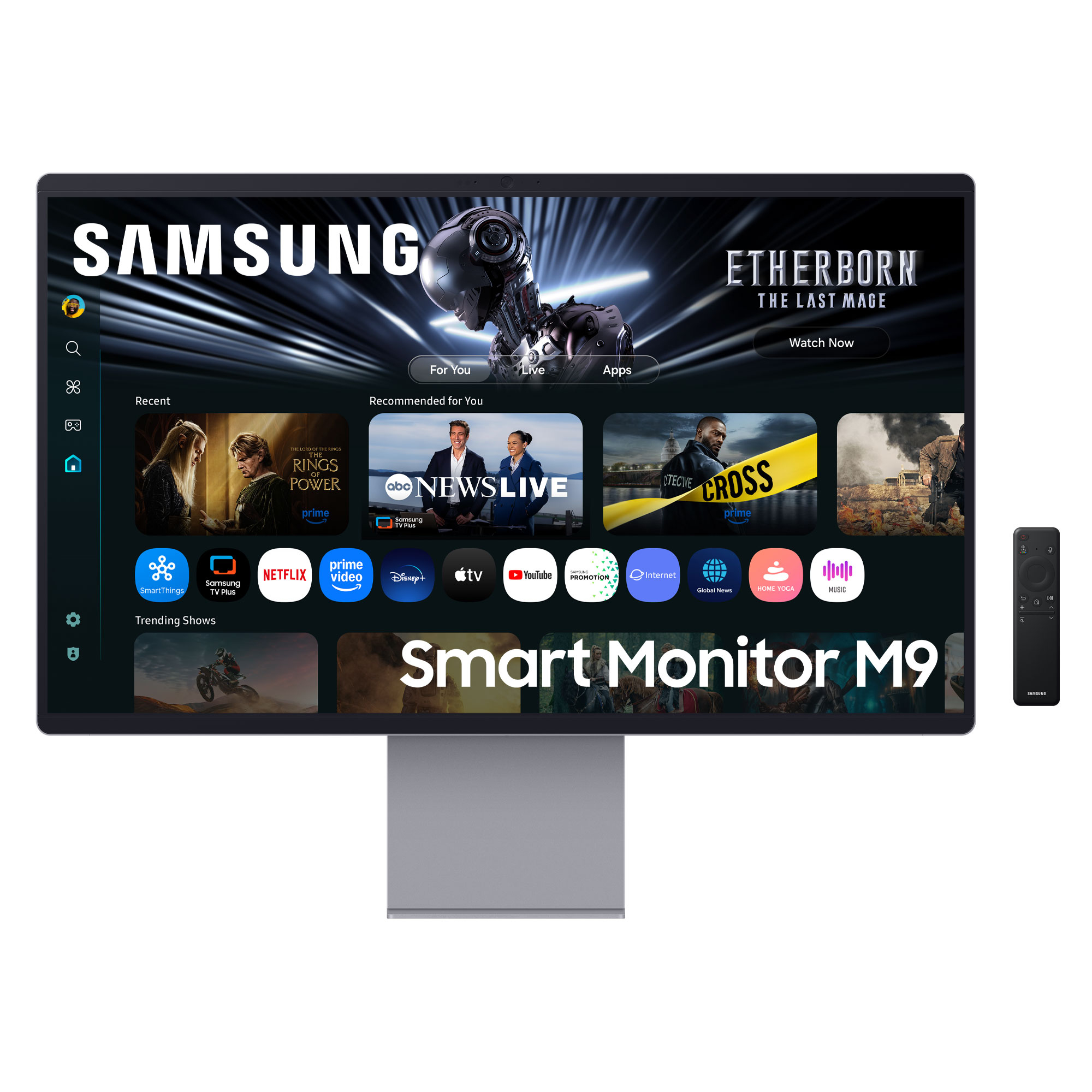 Samsung M90SF pantalla para PC 81,3 cm (32) 3840 x 2160 Pixeles 4K Ultra HD OLED Plata