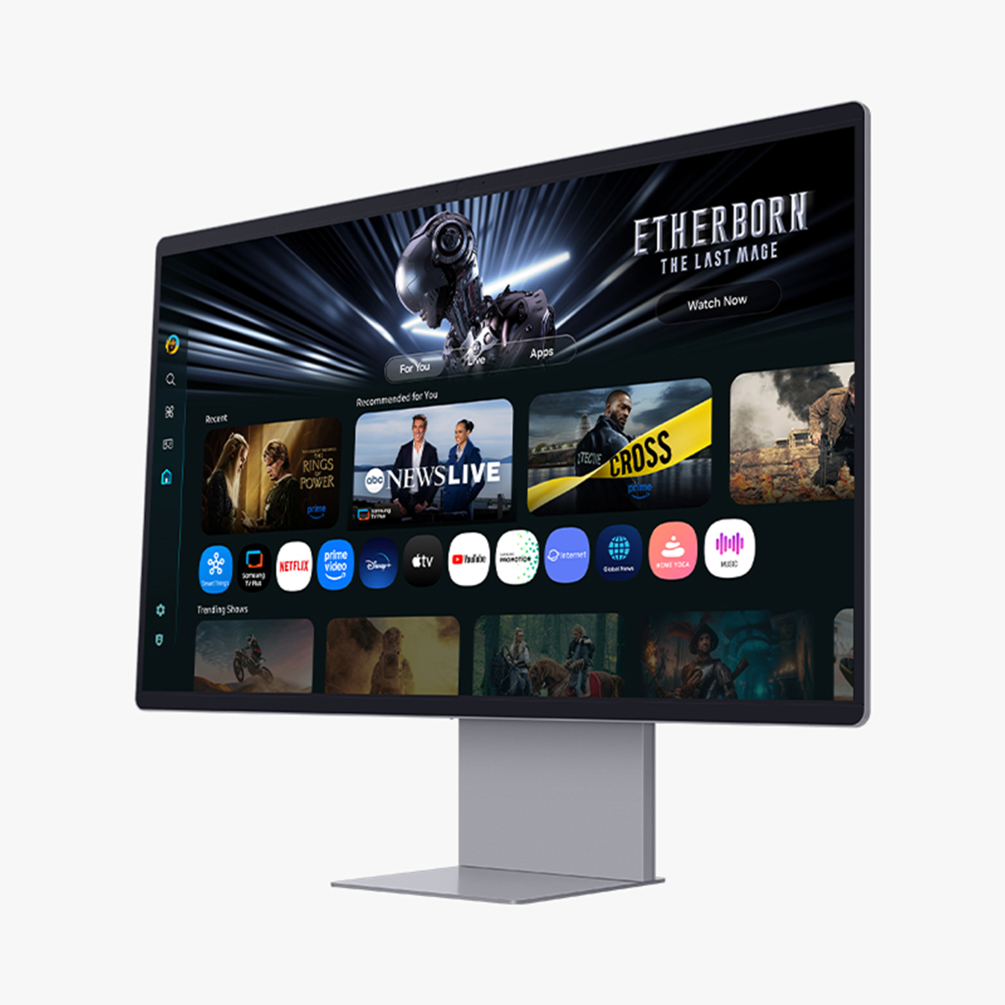 Samsung M90SF pantalla para PC 81,3 cm (32) 3840 x 2160 Pixeles 4K Ultra HD OLED Plata