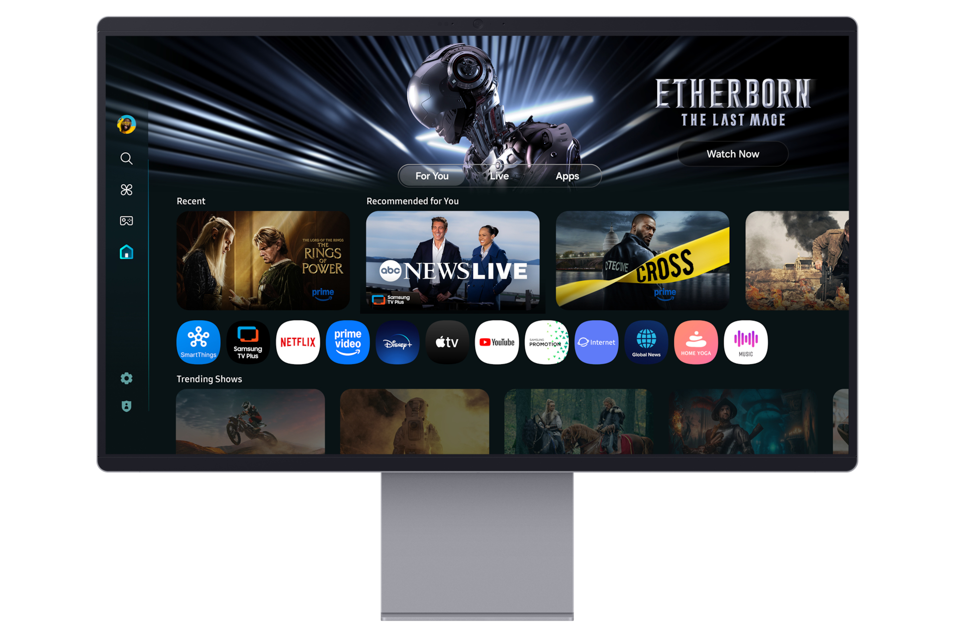 Samsung M90SF pantalla para PC 81,3 cm (32) 3840 x 2160 Pixeles 4K Ultra HD OLED Plata