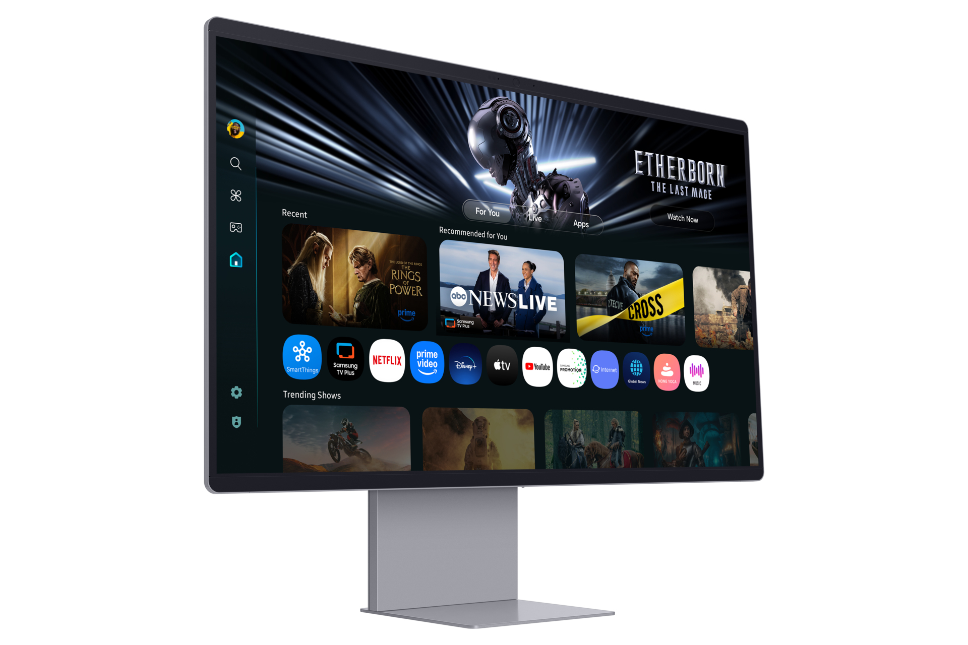 Samsung M90SF pantalla para PC 81,3 cm (32) 3840 x 2160 Pixeles 4K Ultra HD OLED Plata
