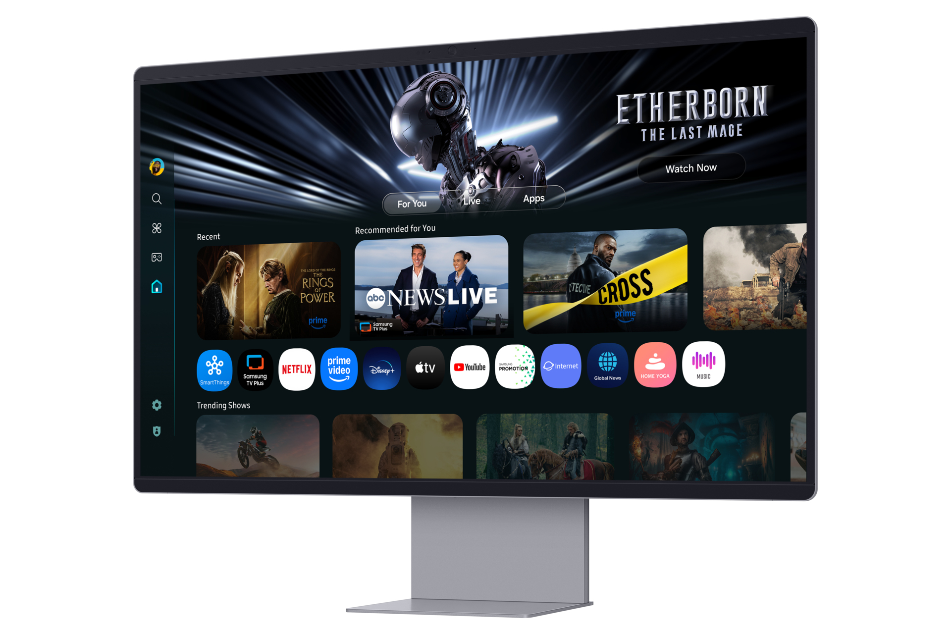 Samsung M90SF pantalla para PC 81,3 cm (32) 3840 x 2160 Pixeles 4K Ultra HD OLED Plata